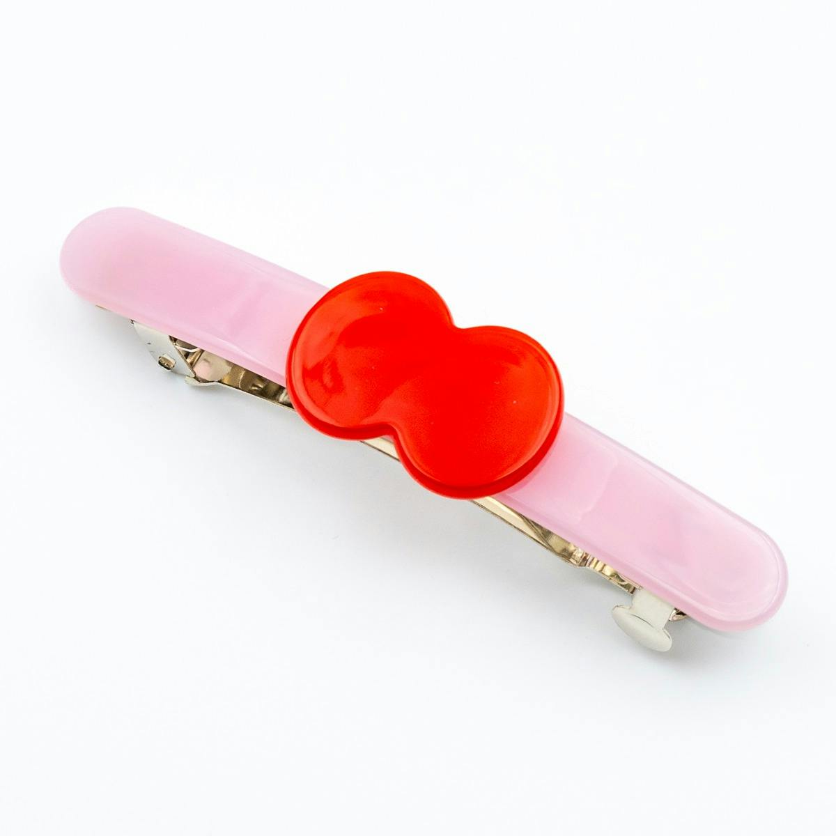 瓜生太郎　Taro Uryu　Barrette　Ruby & Baby Pink