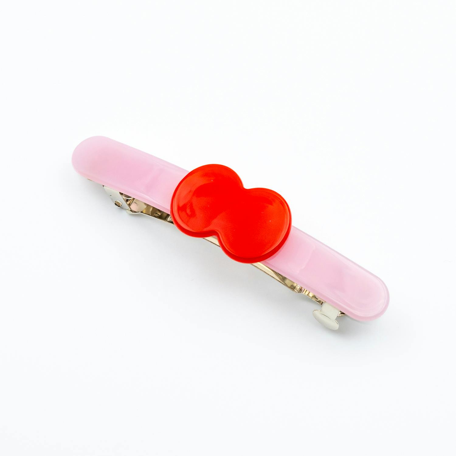 瓜生太郎　Taro Uryu　Barrette　Ruby & Baby Pink