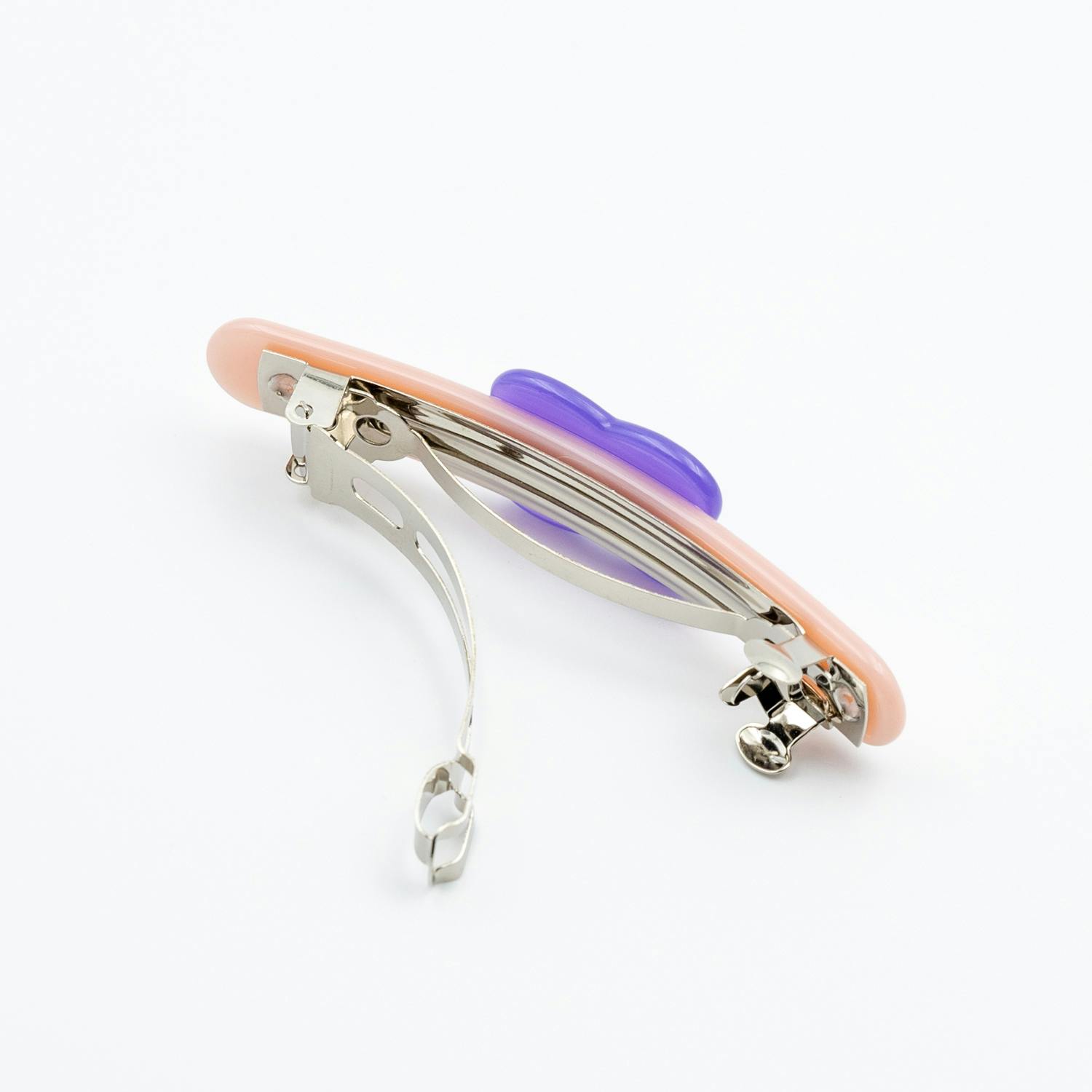 瓜生太郎　Taro Uryu　Barrette　Violet & Peach Beige