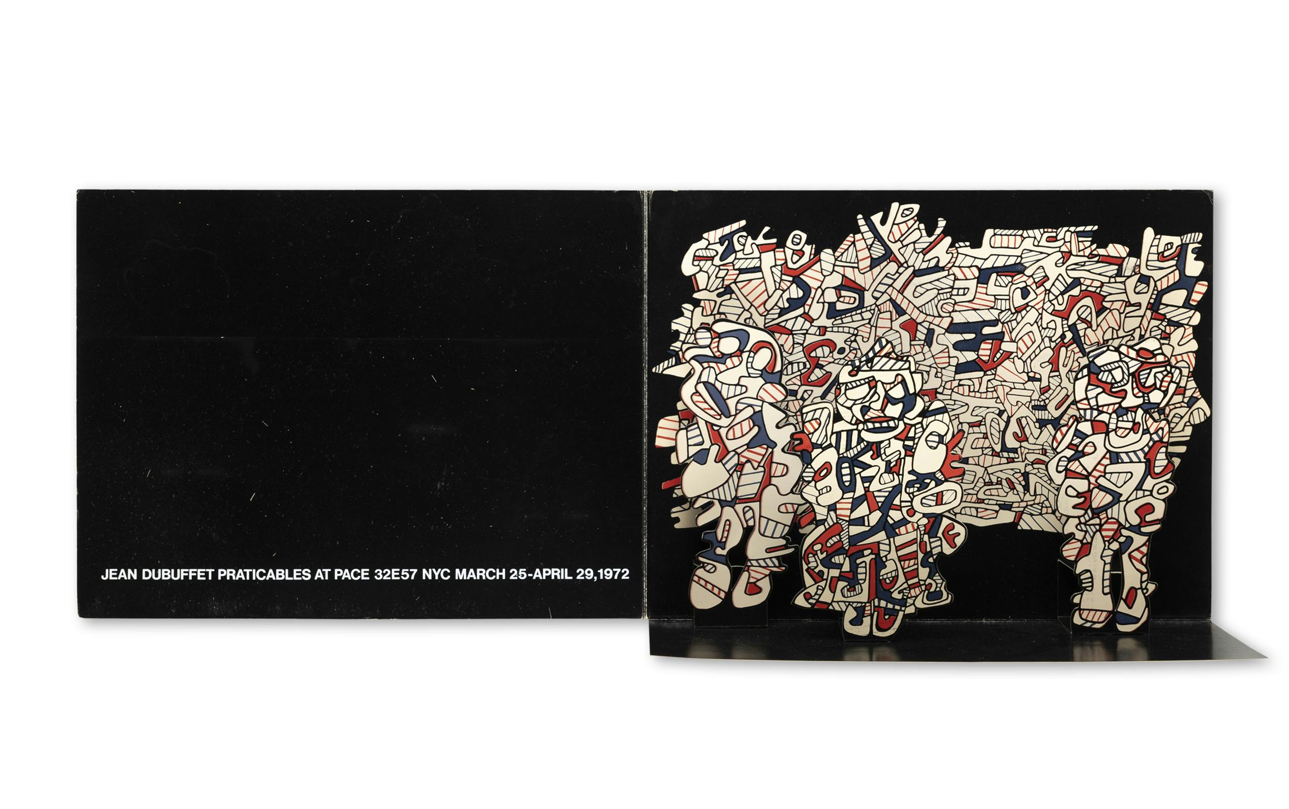 JEAN DUBUFFET: PRATICABLES - INVITATION