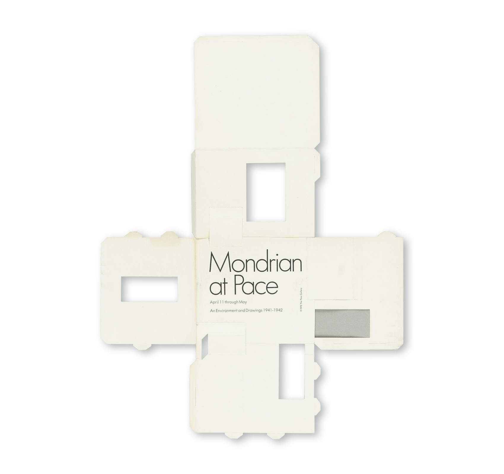 PIET MONDRIAN: AN ENVIRONMENT AND DRAWINGS 1941-1942 - INVITATION