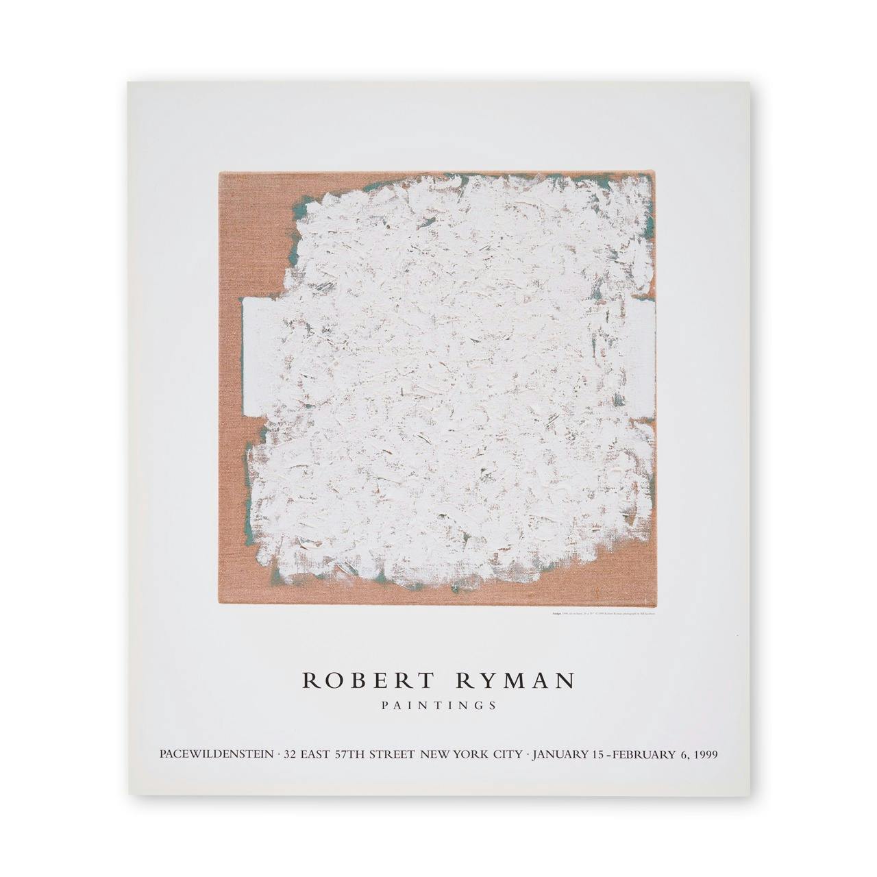 ROBERT RYMAN: PAINTINGS (POSTER)
