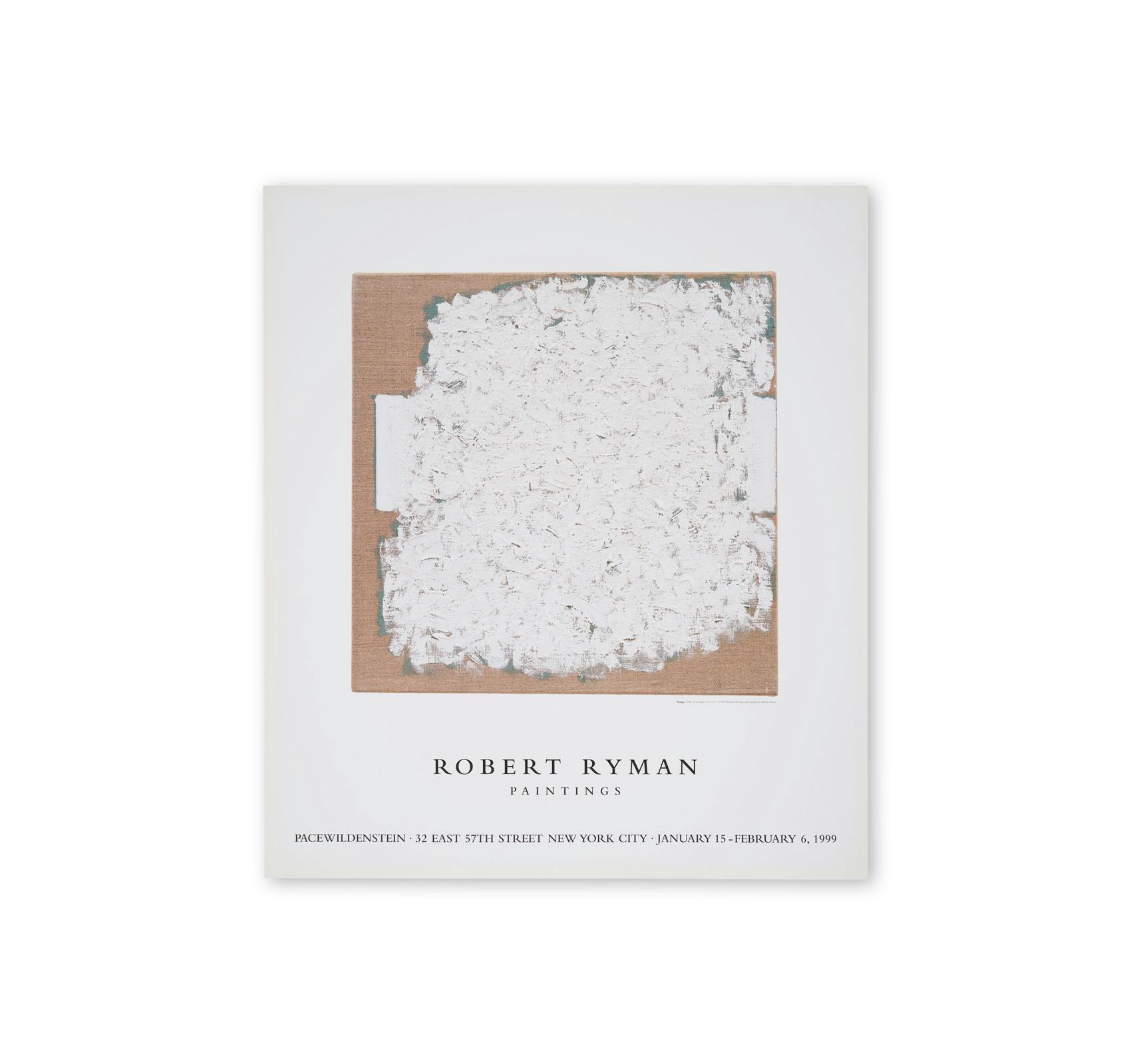 ROBERT RYMAN: PAINTINGS (POSTER)