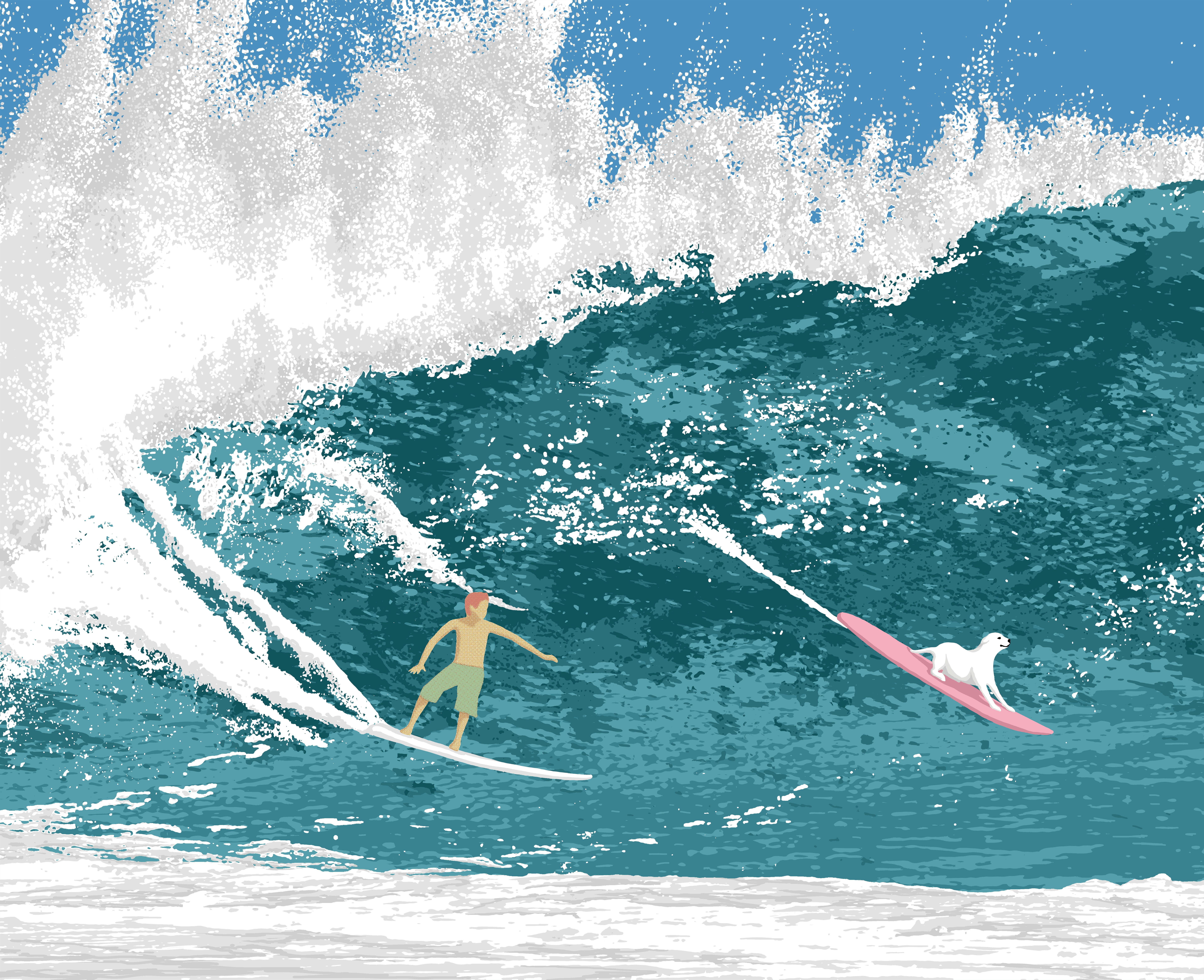 Surfer avec toi(green)