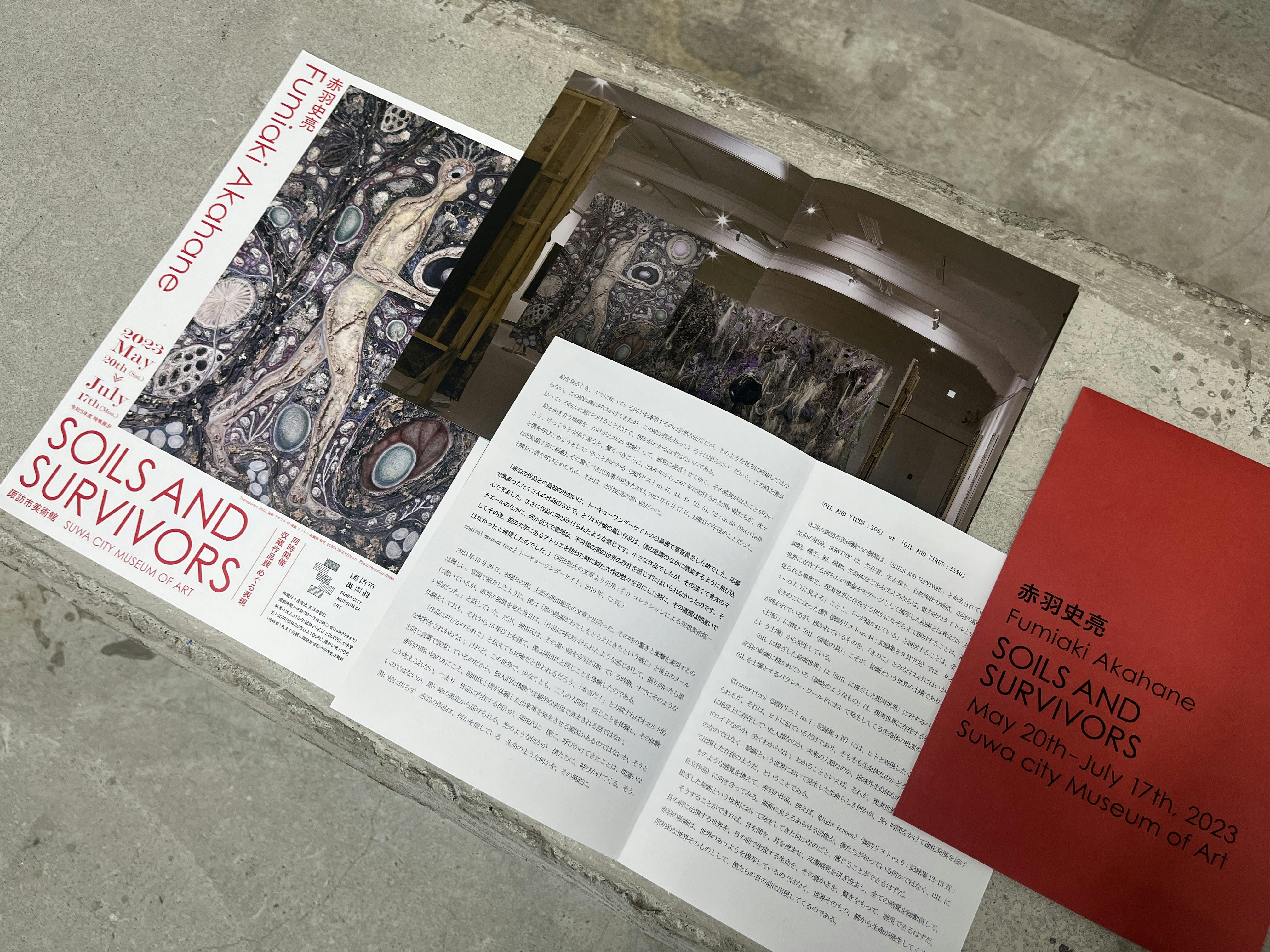 赤羽史亮 諏訪市美術館「SOILS AND SURVIVORS」記録集