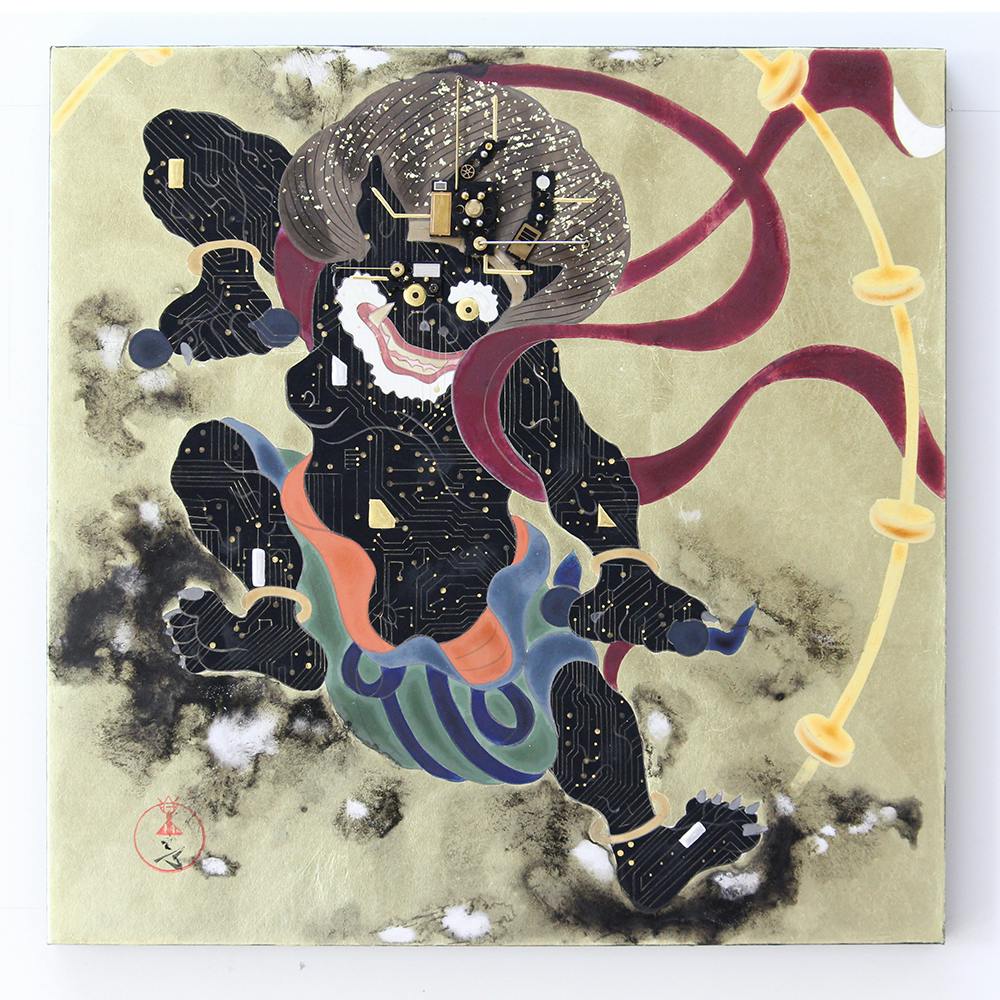 半導体風神雷神図