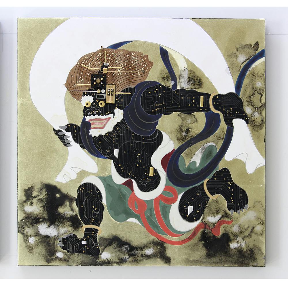 半導体風神雷神図