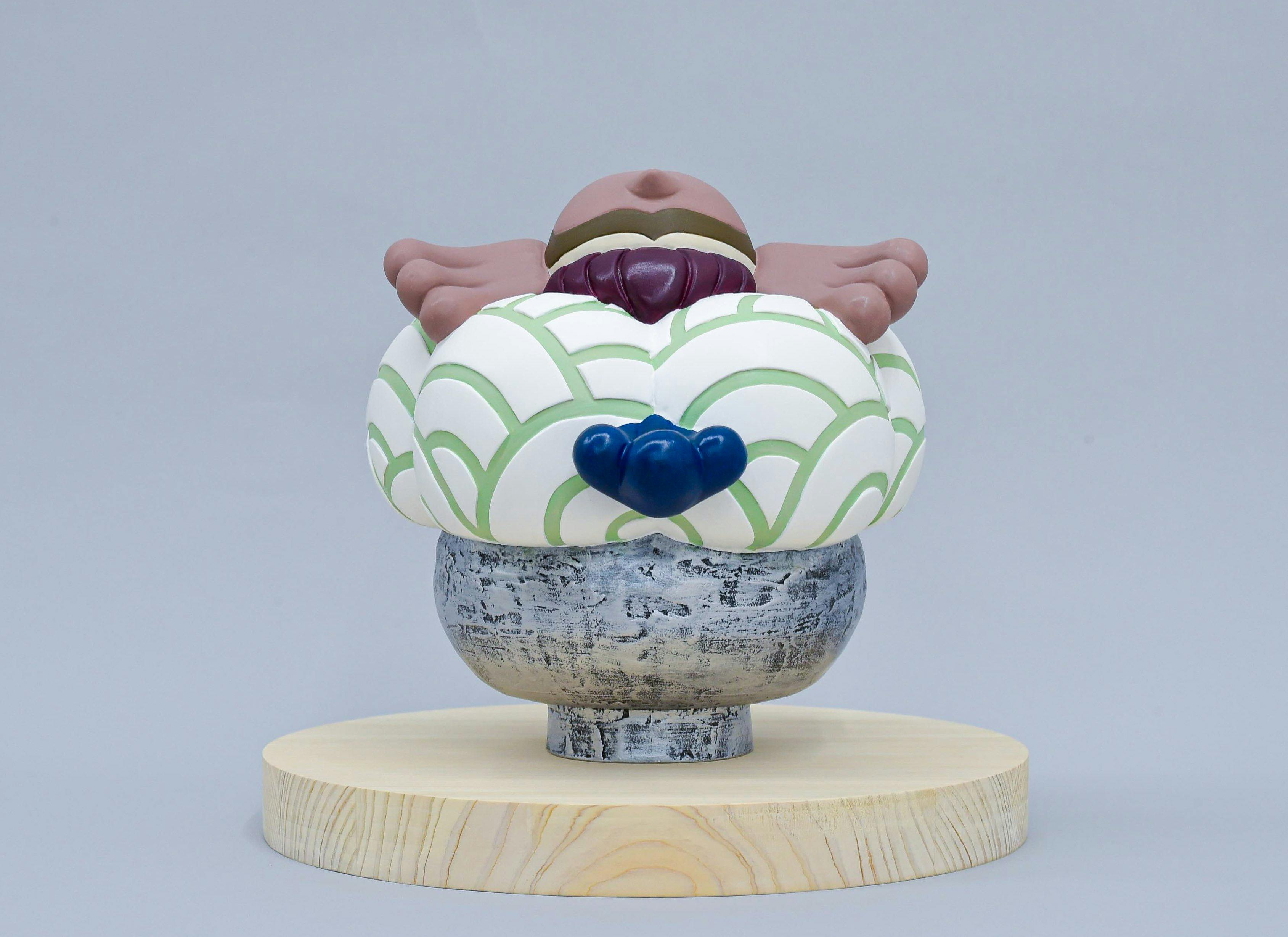 波に千鳥 (灰梅色)