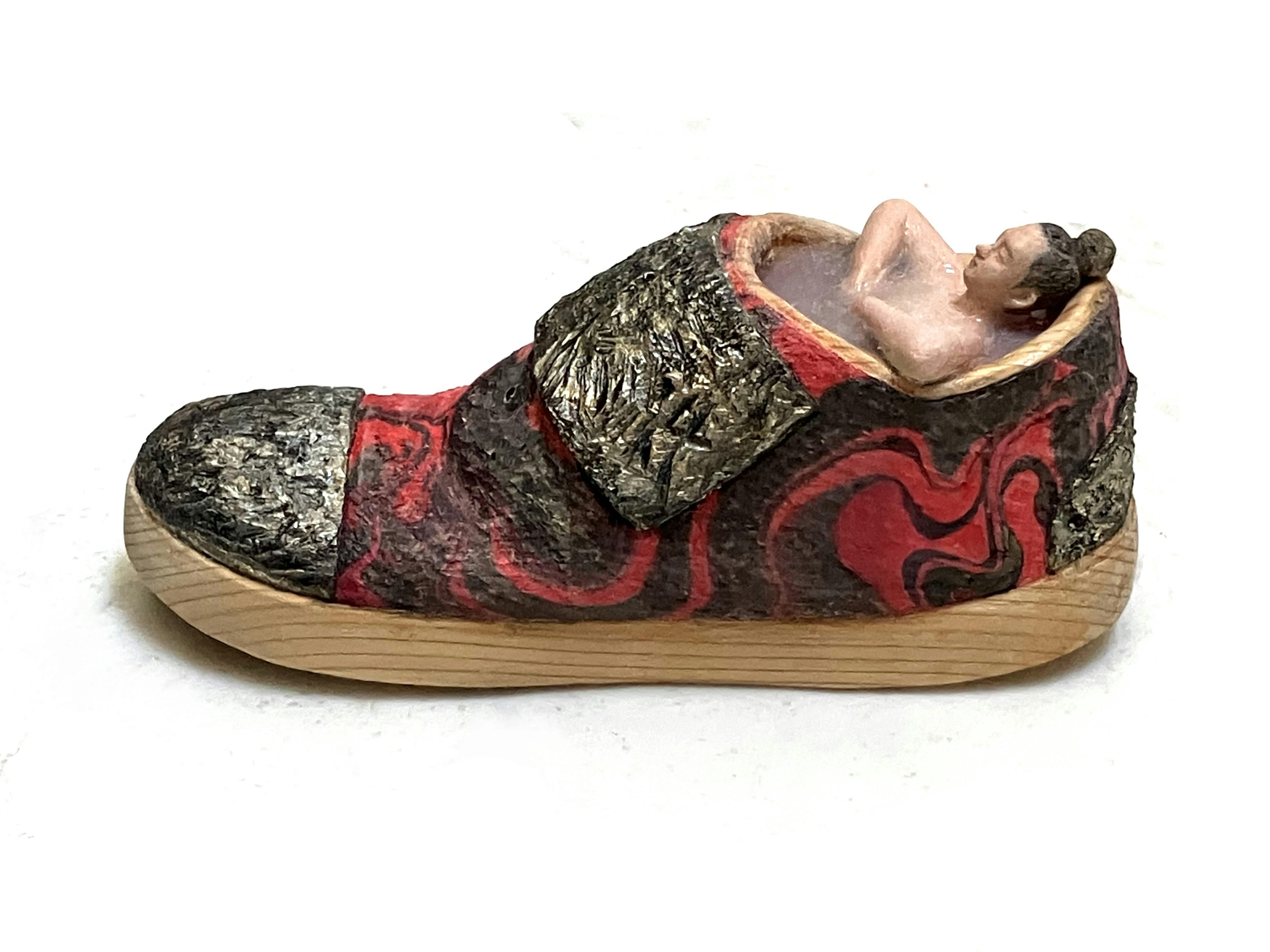 靴湯 S -three layers-(wood carving)