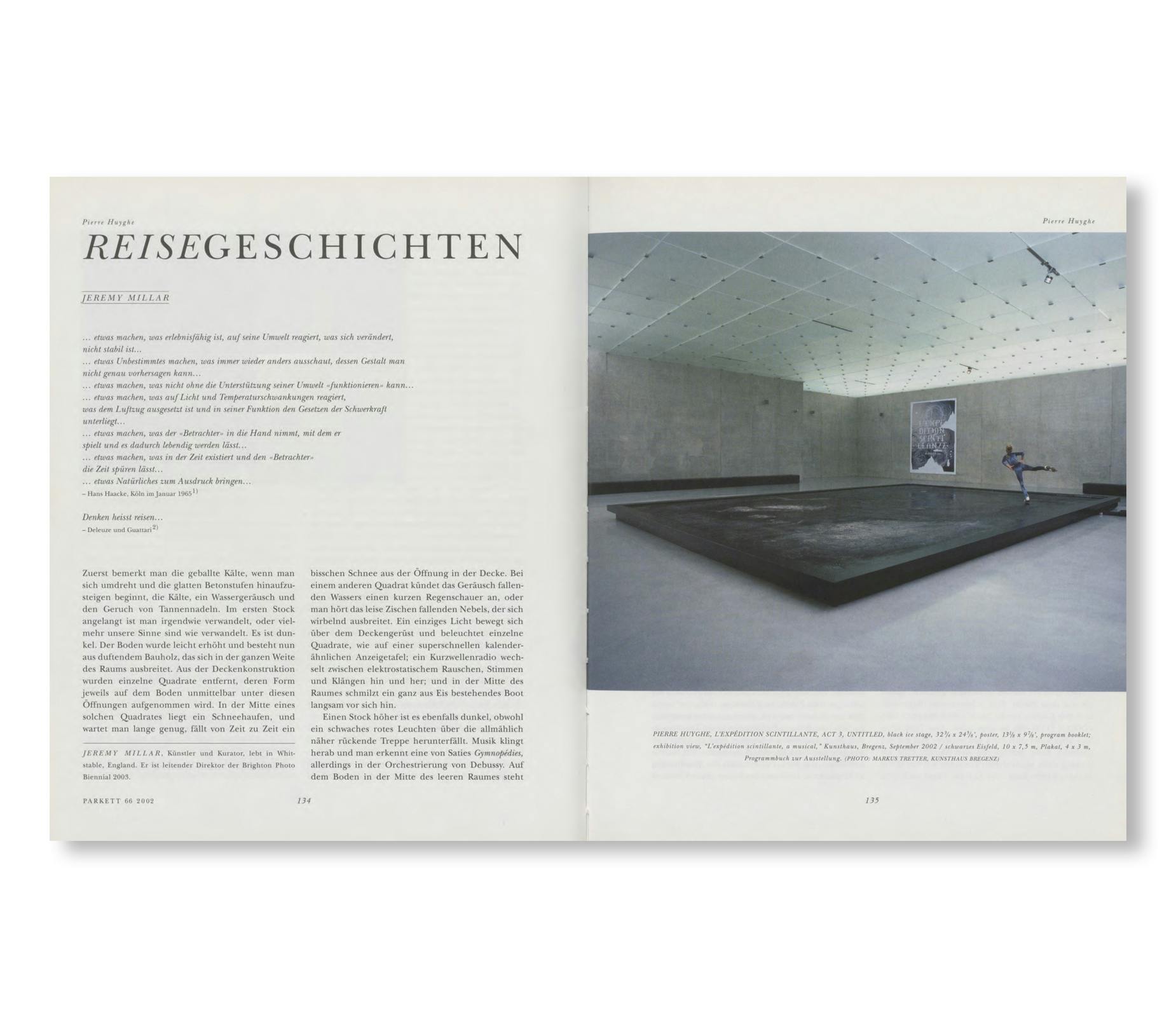 PARKETT NO. 66 ANGELA BULLOCH, DANIEL BUREN, PIERRE HUYGHE