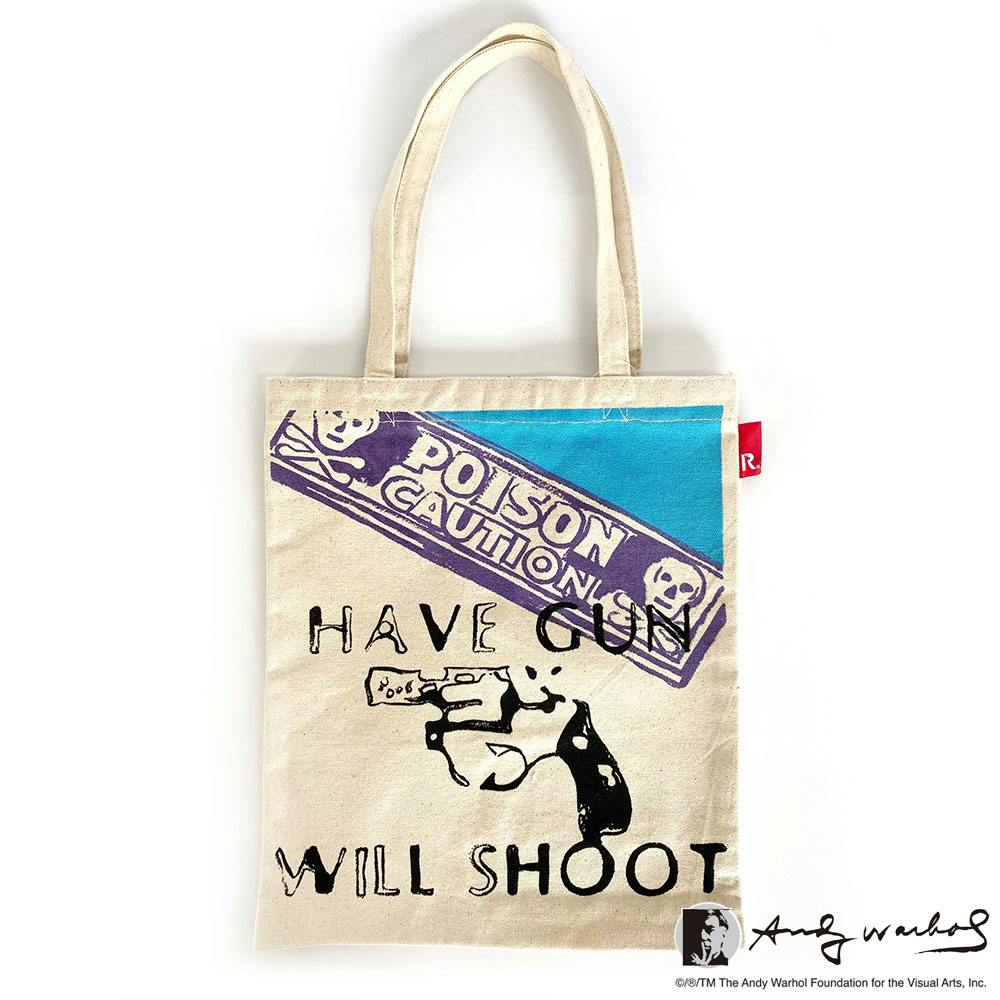 Andy Warhol×ROOTOTE / Have Gun Will Shoot, 1985-6,Poison Caution Tote / 450104