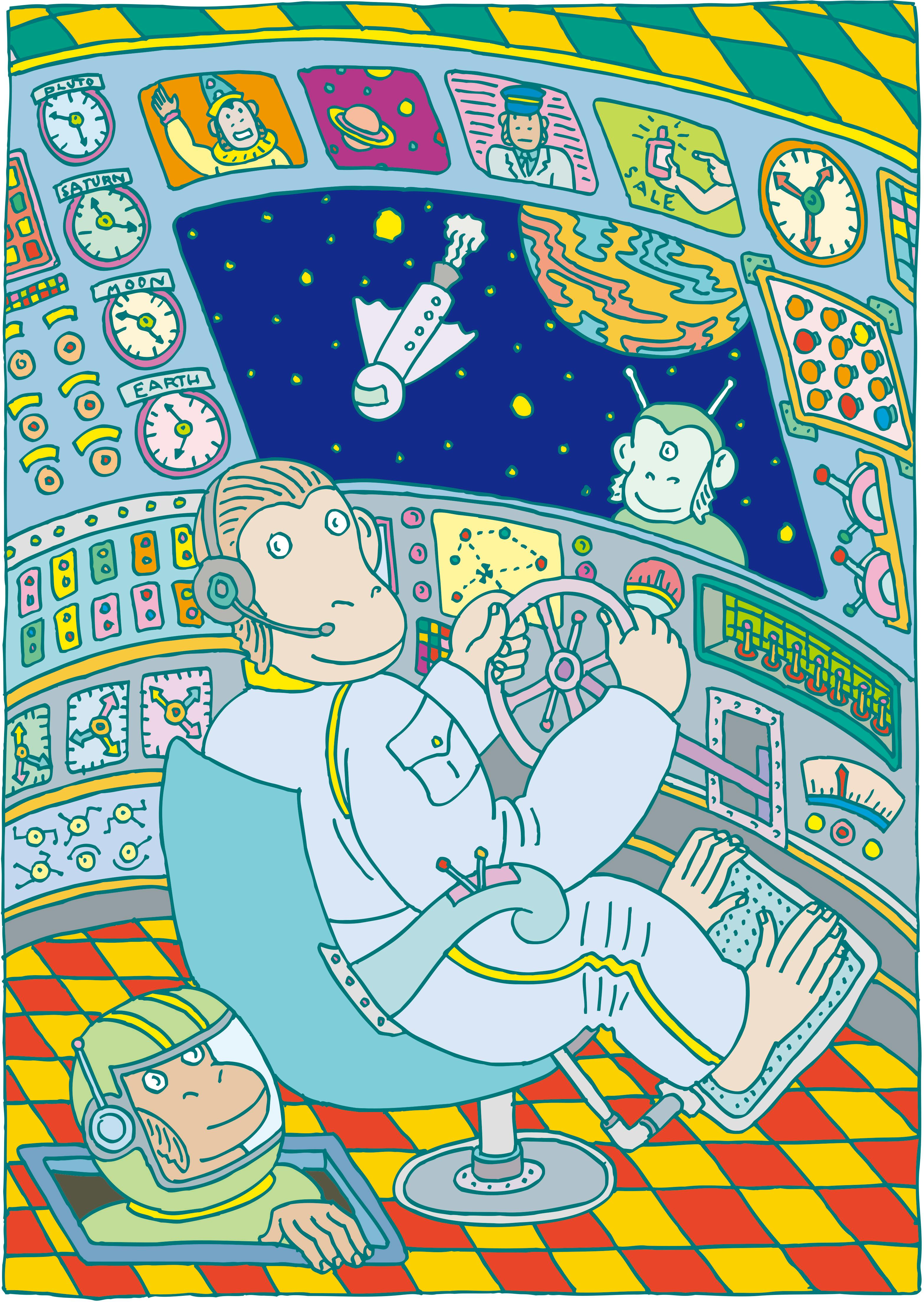 PushPin by Seymour Chwast × ROOTOTE / Monkey space TALL / 002406