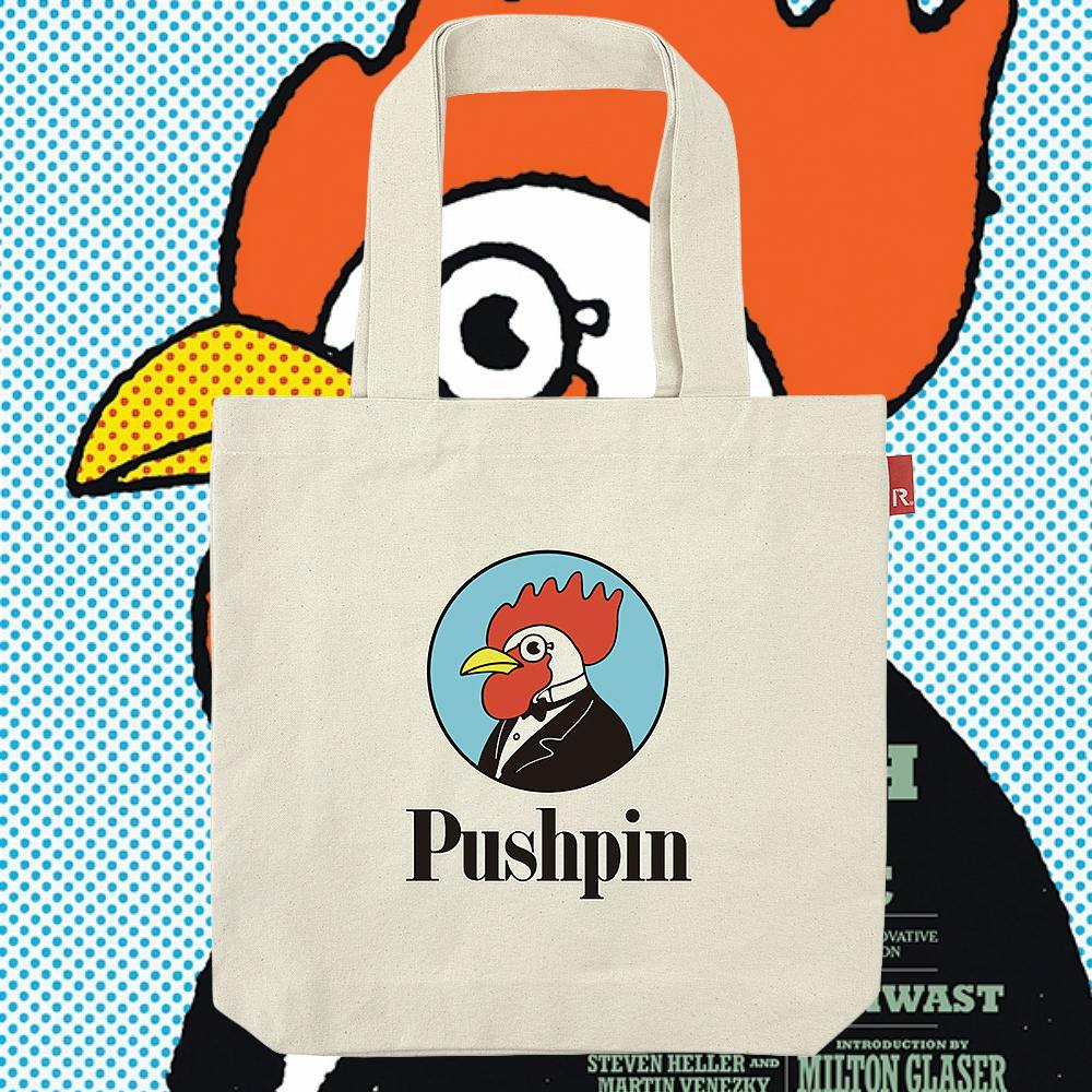 PushPin by Seymour Chwast × ROOTOTE / Pushpin Logo Ivory TALL / 002701