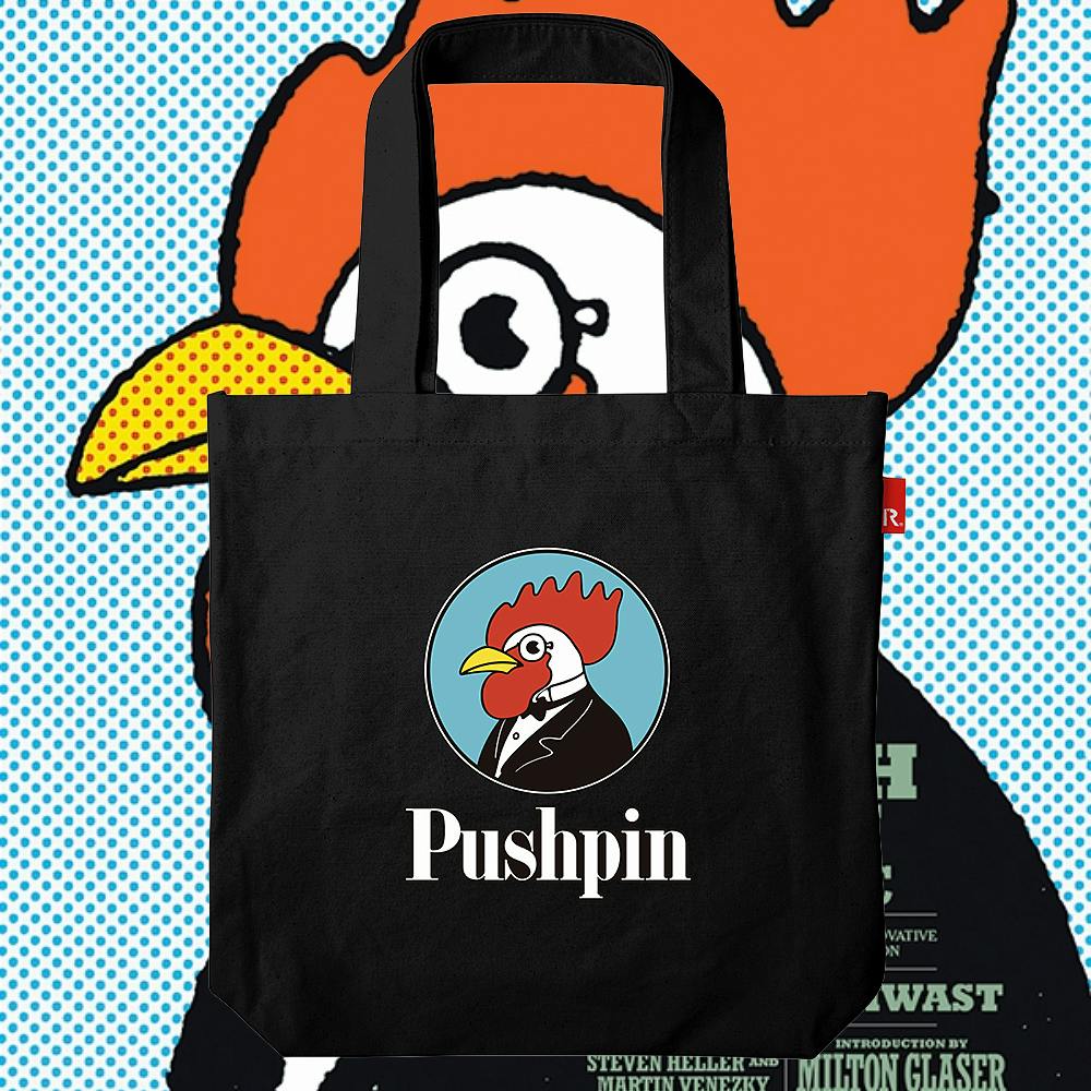 PushPin by Seymour Chwast × ROOTOTE / Pushpin Logo Black TALL / 002702