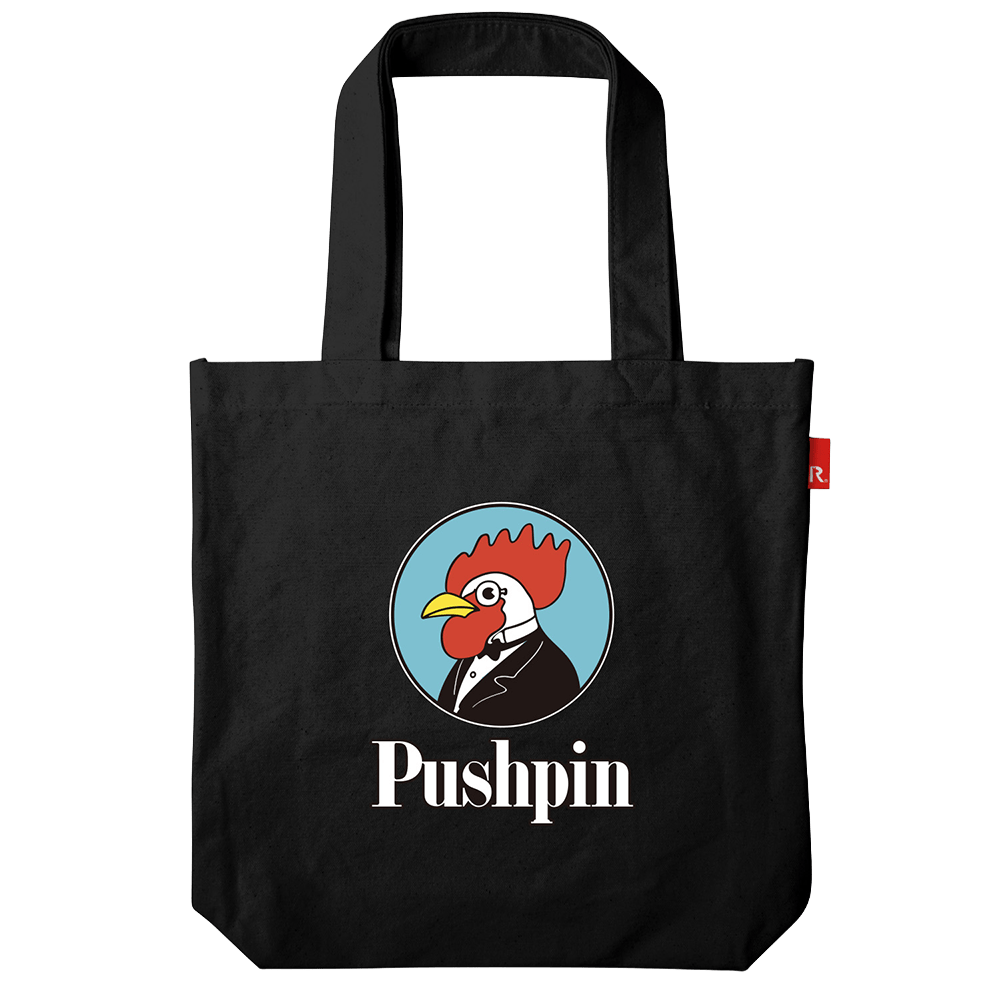 PushPin by Seymour Chwast × ROOTOTE / Pushpin Logo Black TALL / 002702