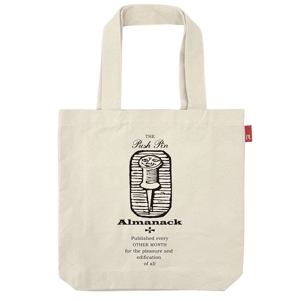 PushPin by Seymour Chwast × ROOTOTE / PushpIn Almanack logo TALL / 002704