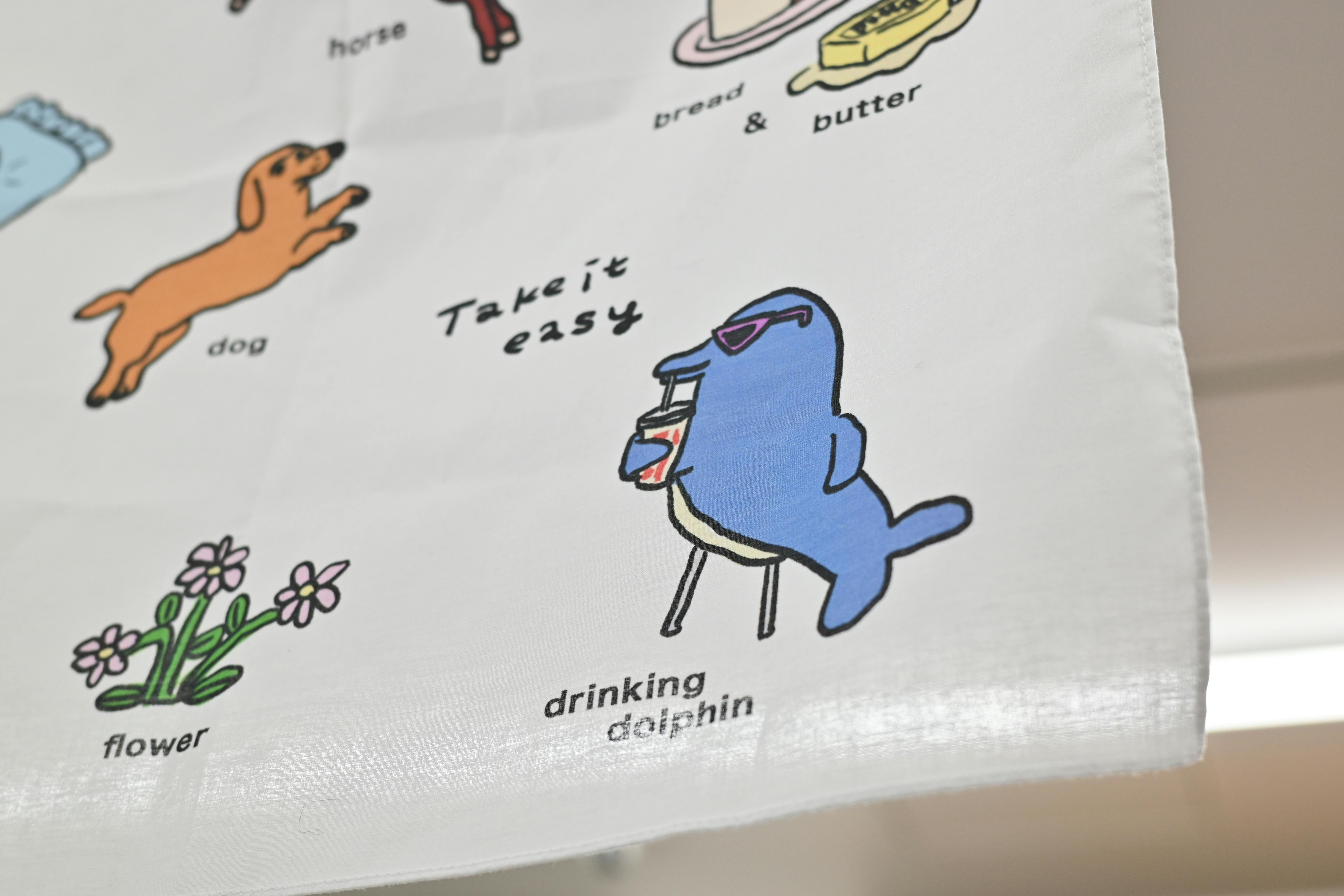 ハンカチ_犬と馬