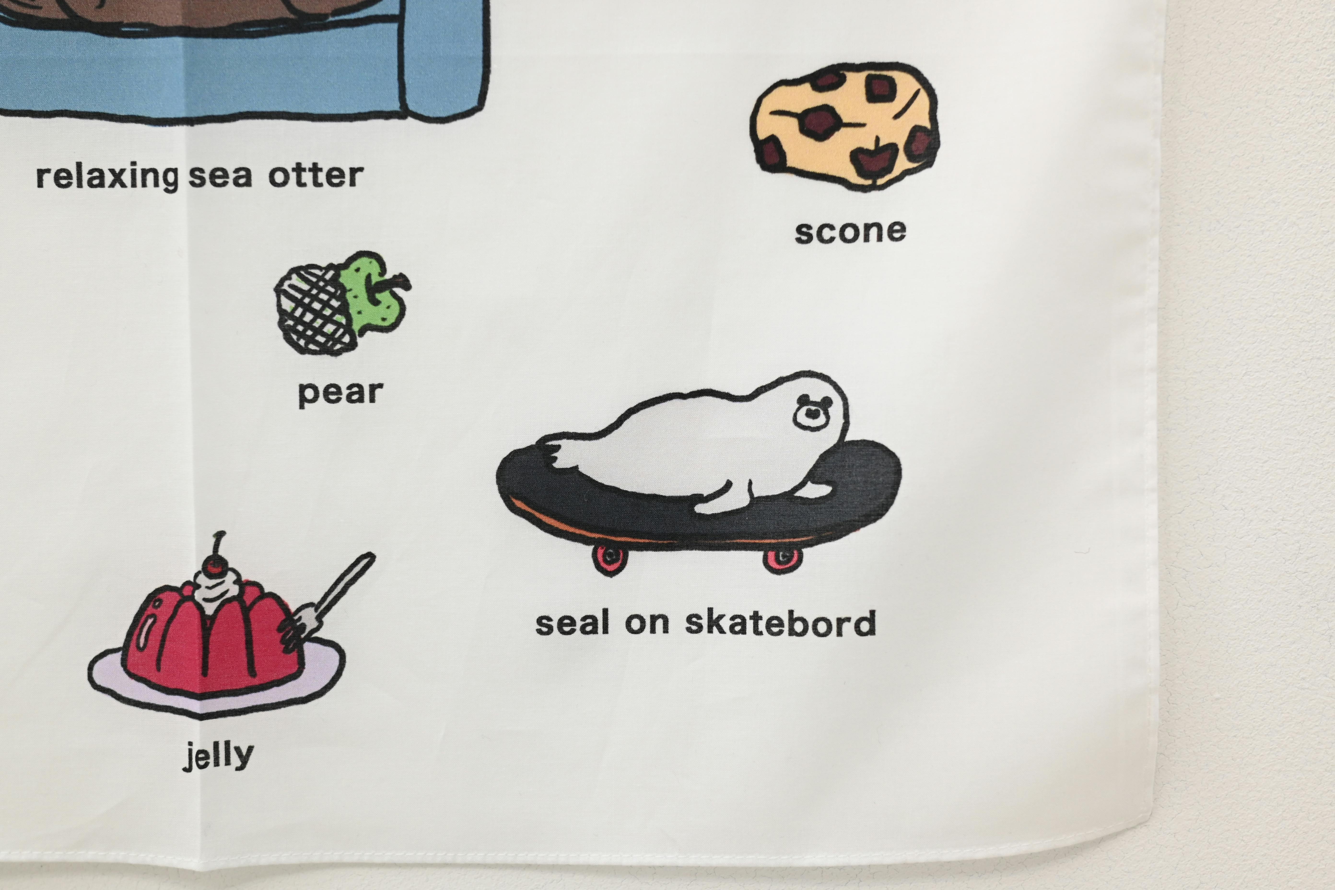 ハンカチ_ラッコソファ