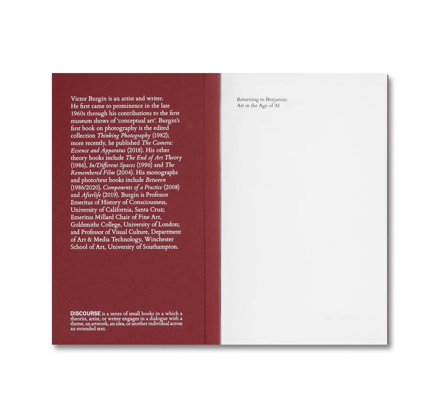 RETURNING TO BENJAMIN: ART IN THE AGE OF AI