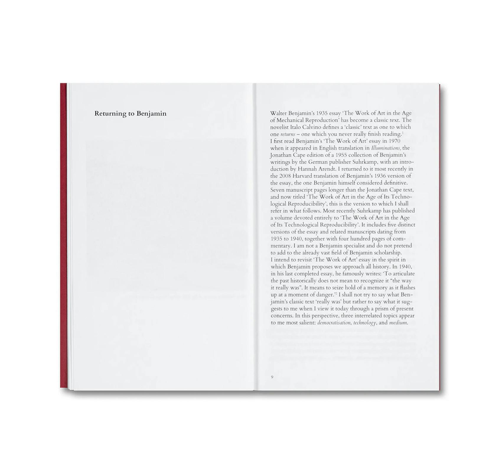 RETURNING TO BENJAMIN: ART IN THE AGE OF AI