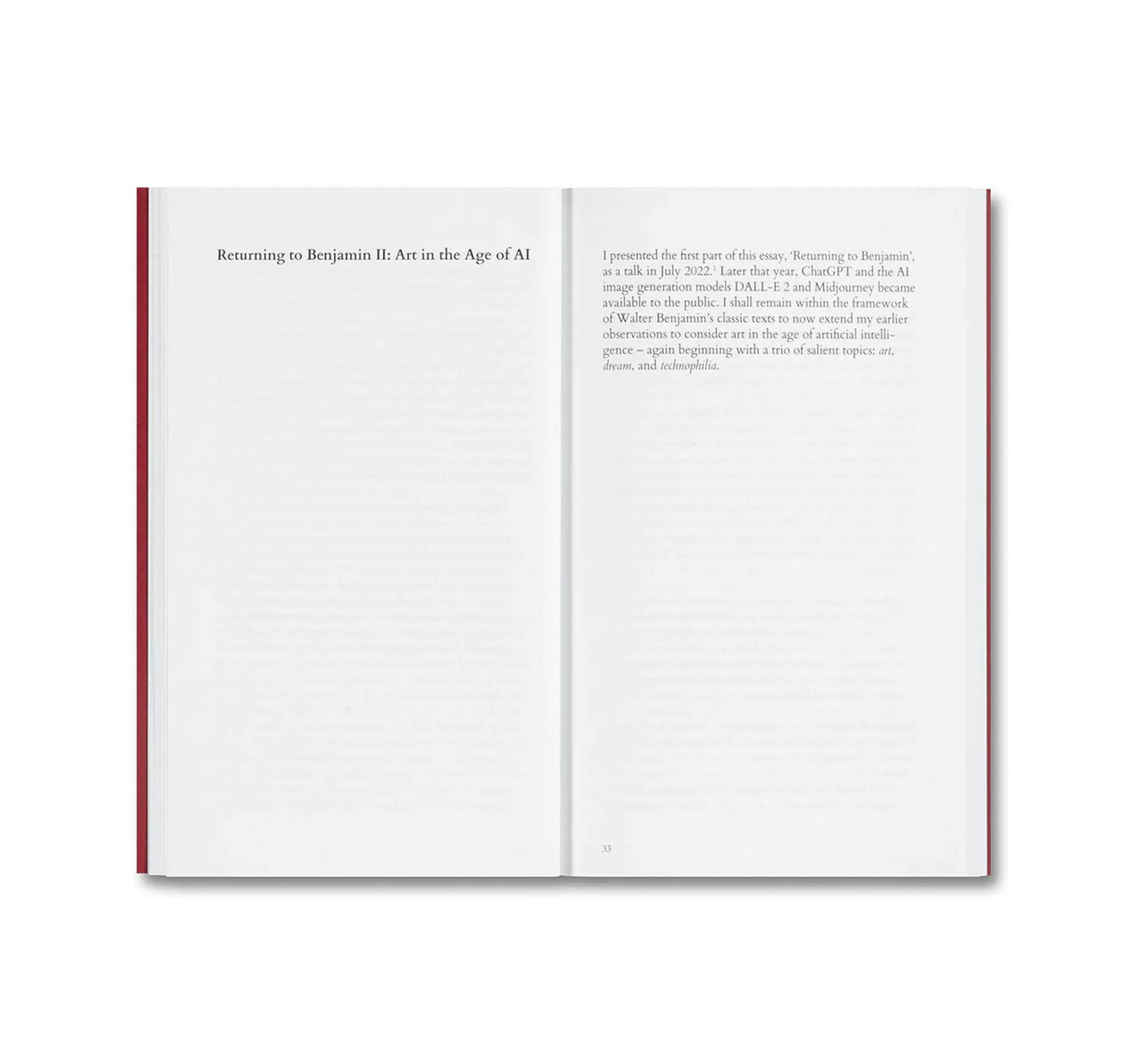 RETURNING TO BENJAMIN: ART IN THE AGE OF AI