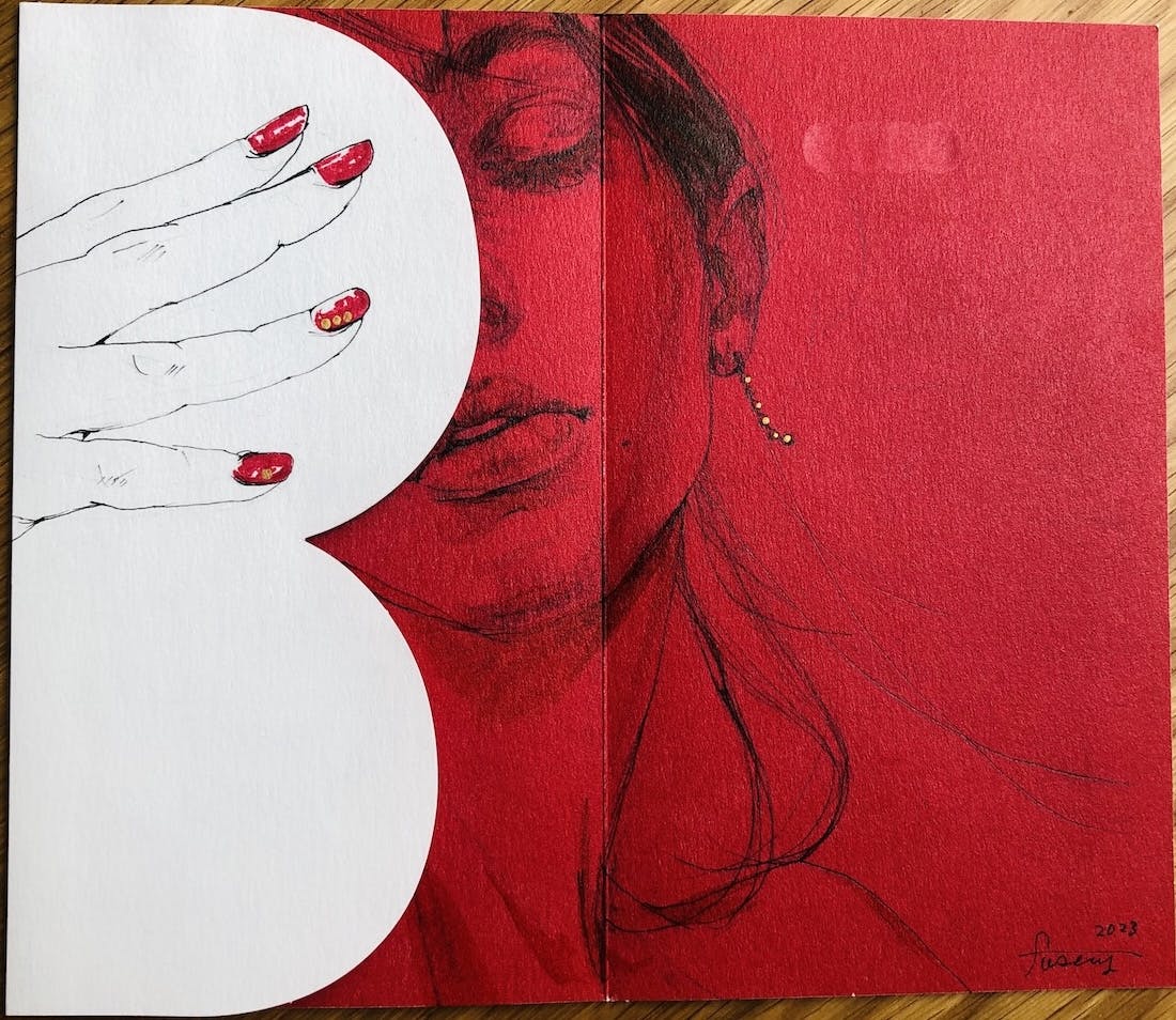 Untitled 4 (付箋girl®  alt. nakedシリーズより）