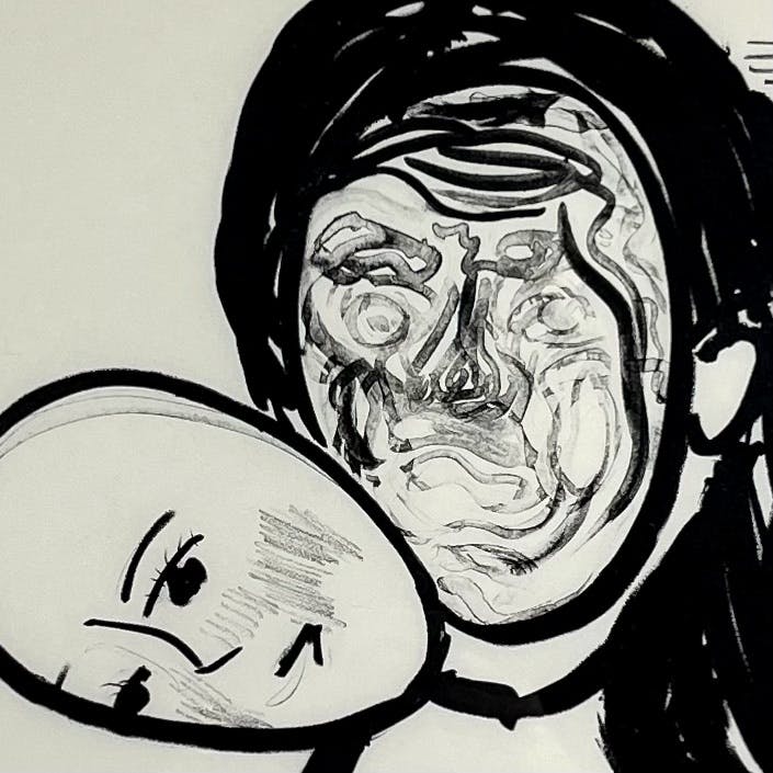 「みどりさん」額付き