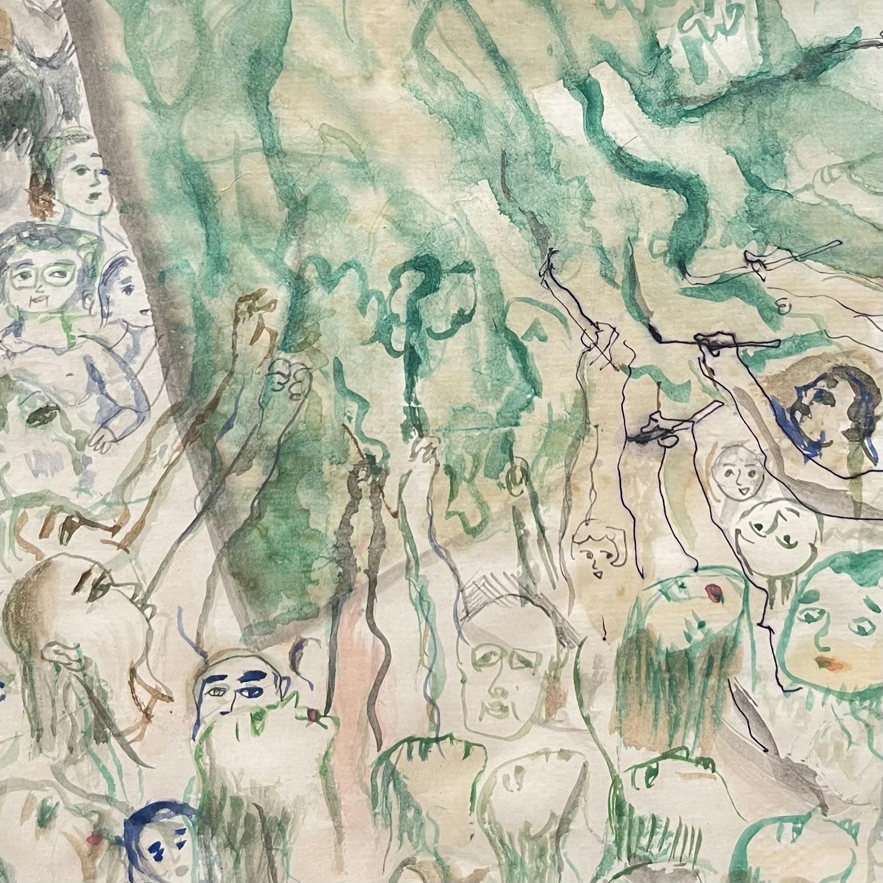 「貴方ももう描いている」額付き