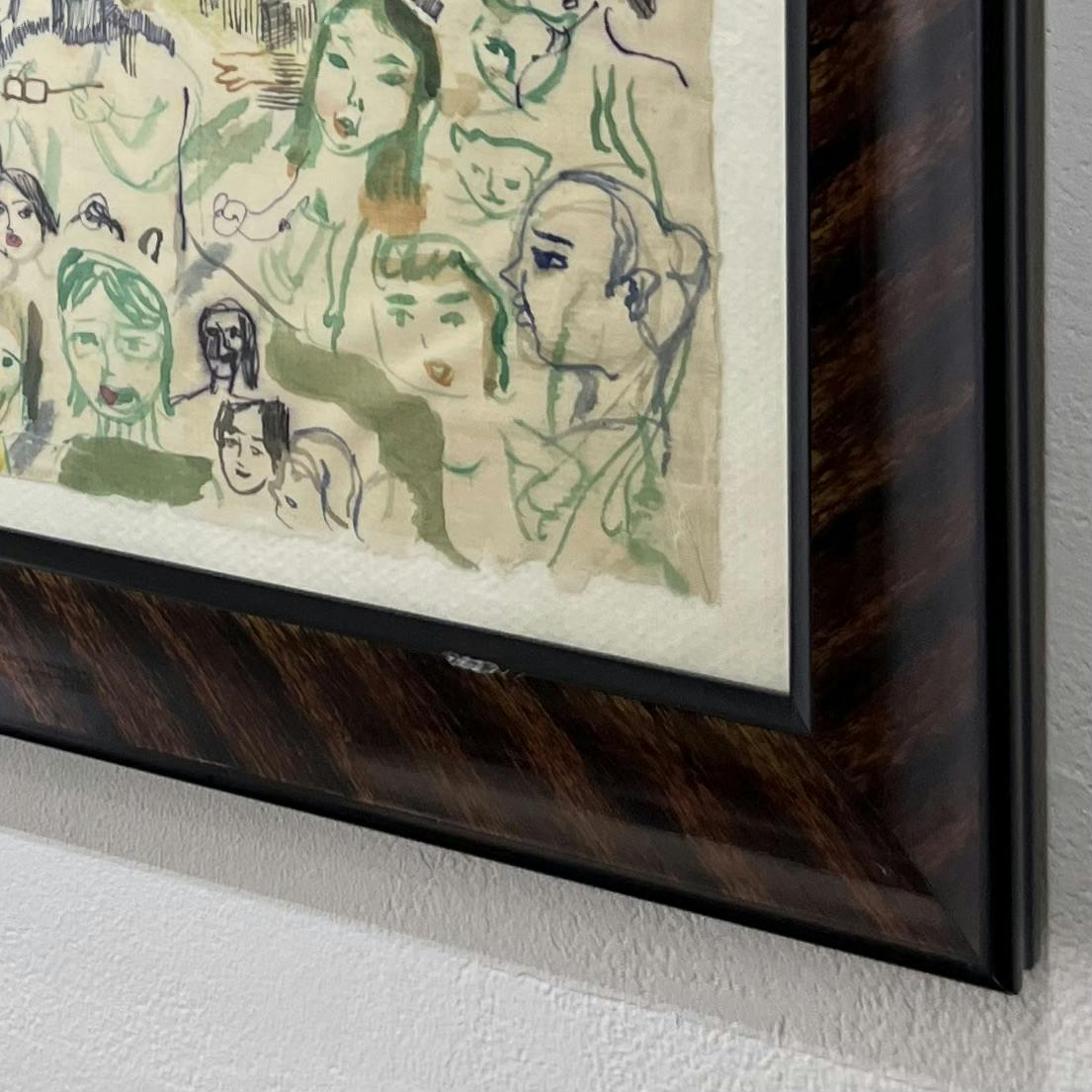 「貴方ももう描いている」額付き