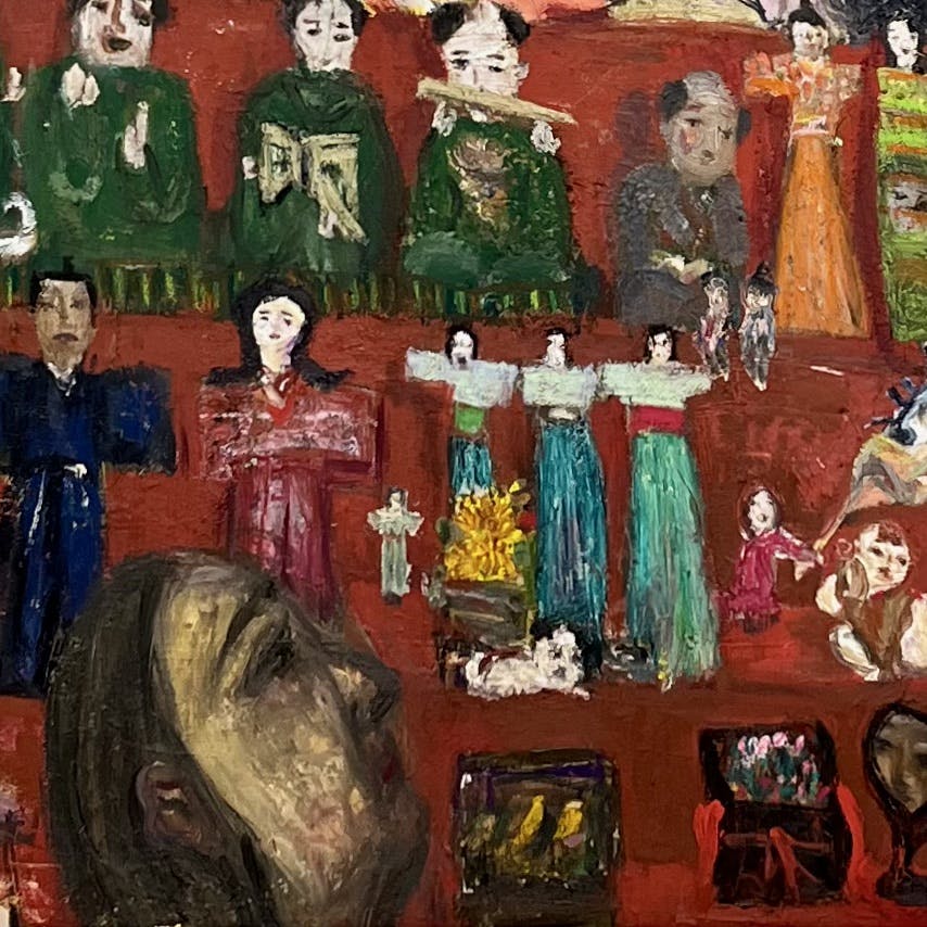 「タマコのひなまつり」額付き