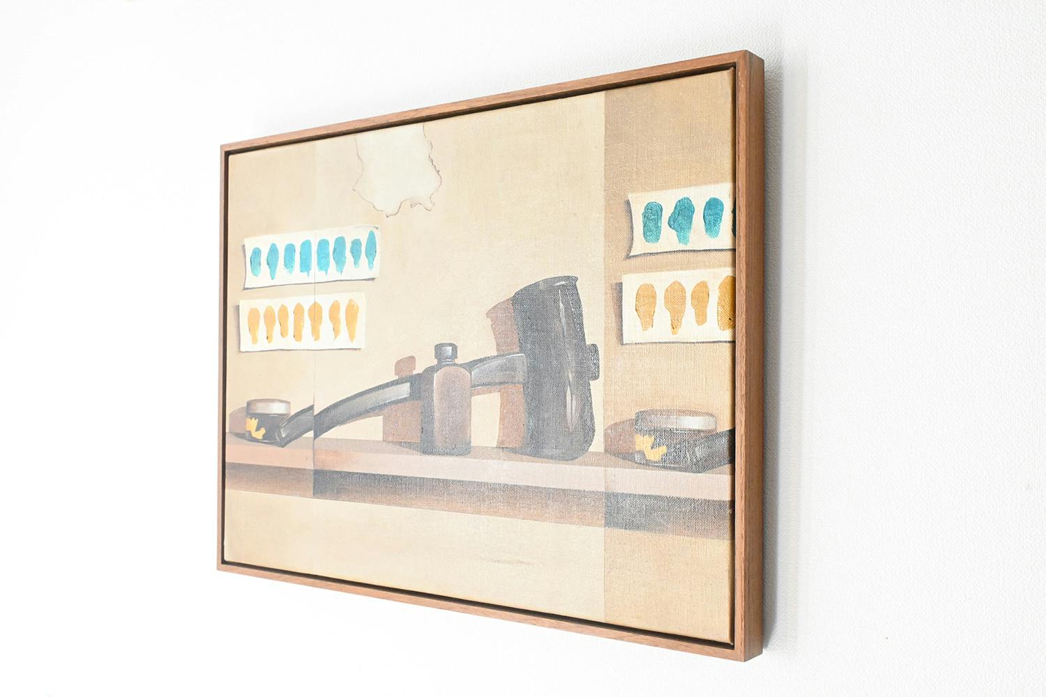 still life 'wooden hammer, color sample #1'