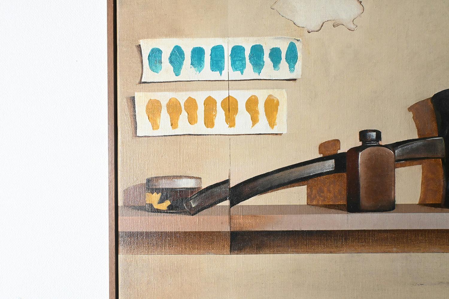 still life 'wooden hammer, color sample #1'