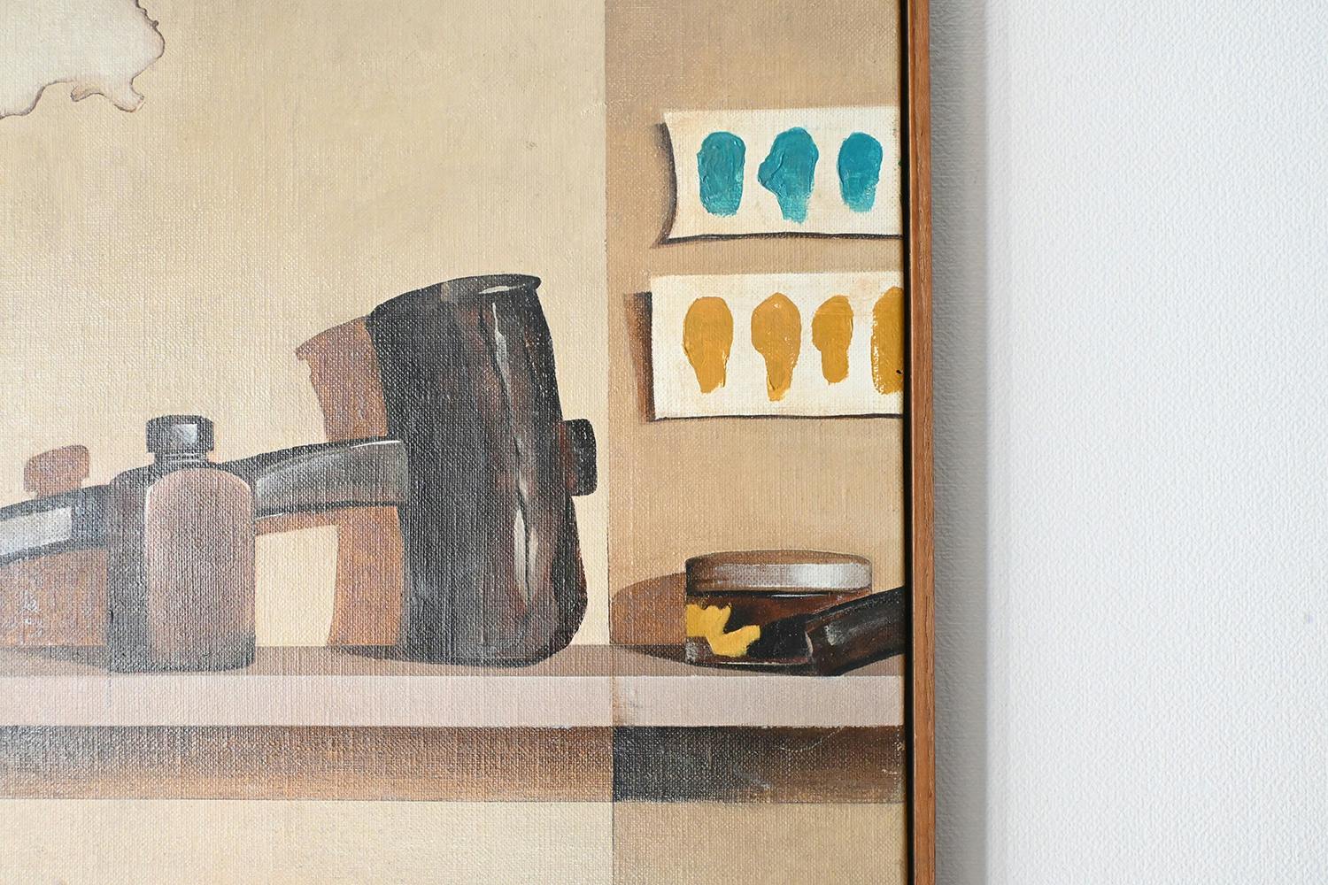 still life 'wooden hammer, color sample #1'