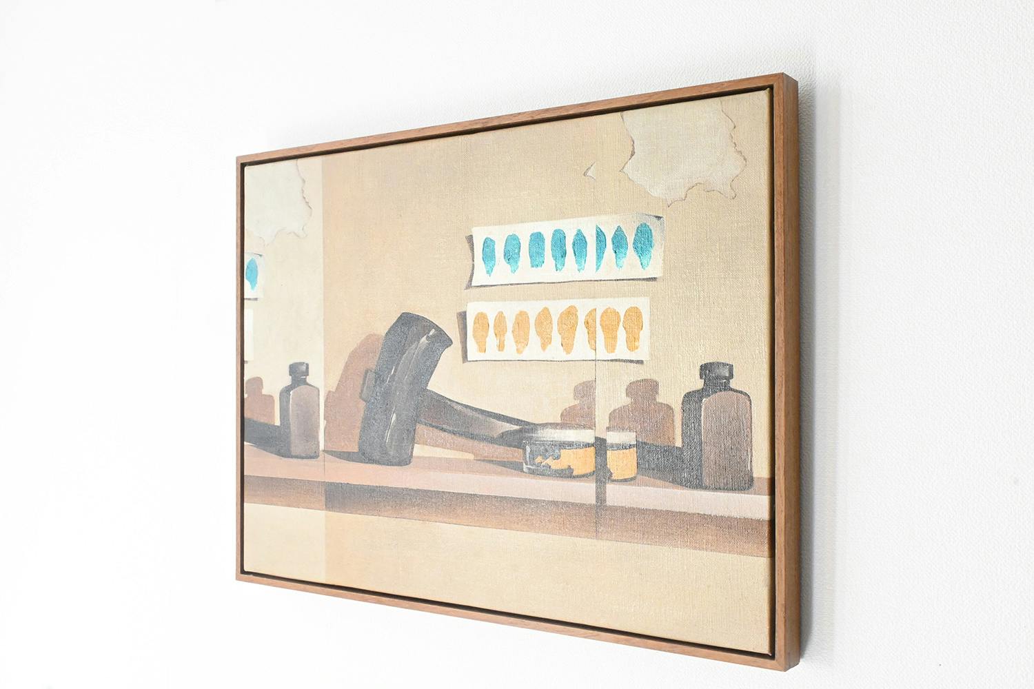 still life 'wooden hammer, color sample #2'