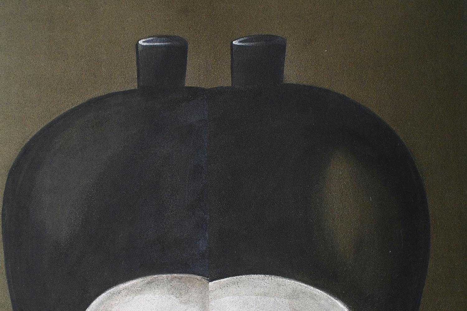 《SCROLL SERIES》 Skull and bottle