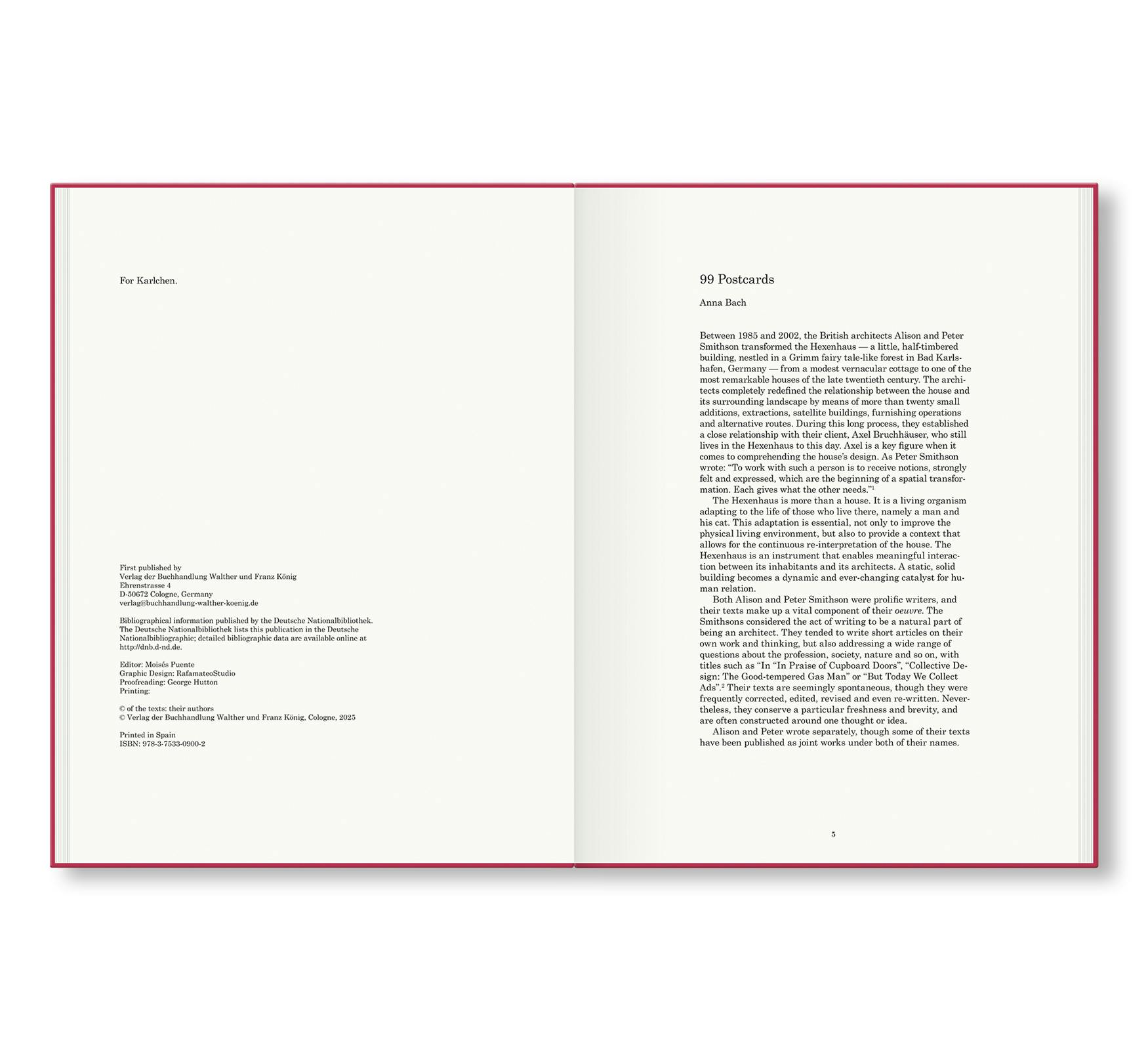 DEAR AXEL…99 POSTCARDS FROM ALISON AND PETER SMITHSON