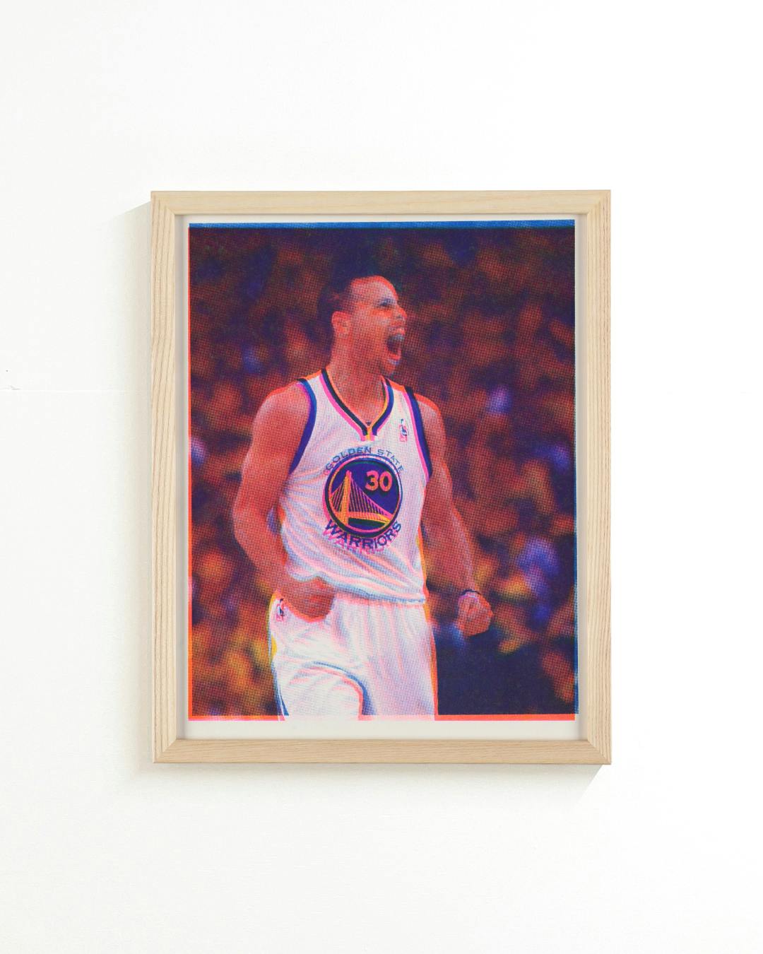 Curry Risograph Print Framed