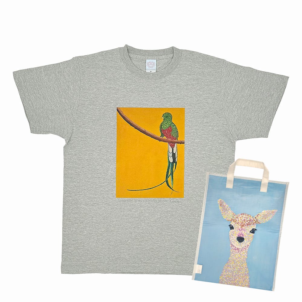 【Sサイズ】Conoca×ROOTOTE / Quetzal Tshirt+ミュージアム ルーガービッジトート / 086905