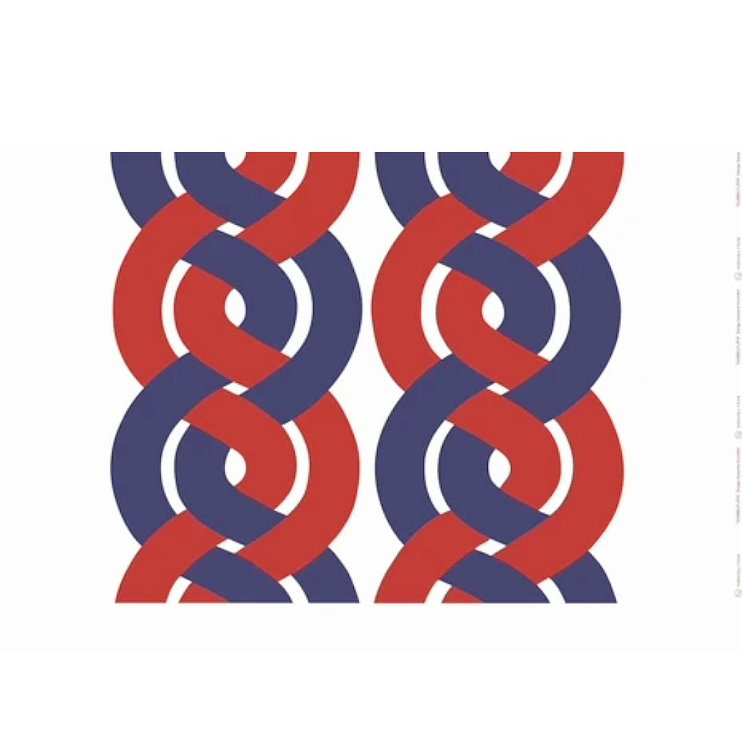 NORDISKA TYGER × ROOTOTE / "Susanne Grundell" DUBBELFLÄTAN TOTE Red / 644307