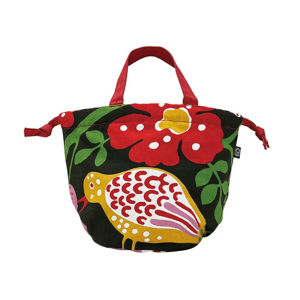 NORDISKA TYGER × ROOTOTE / "BLÅ FÅGEL" Drawstring TOTE / 643901