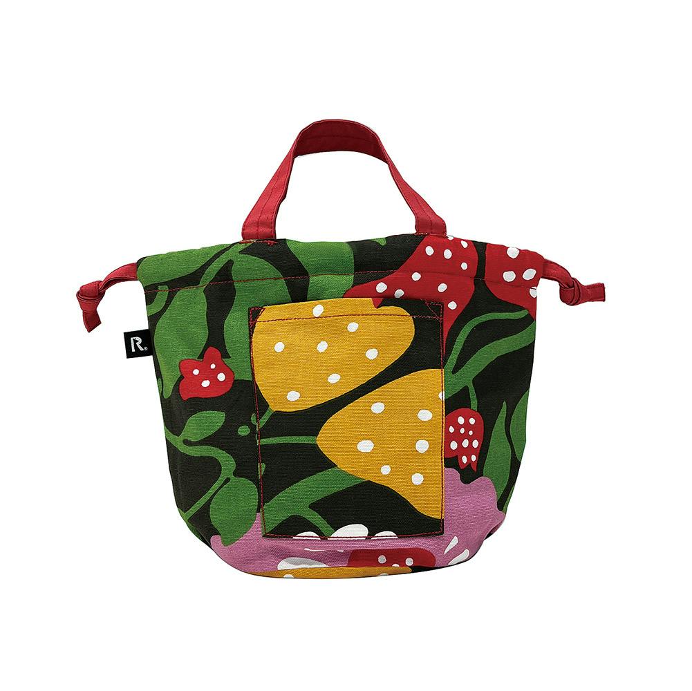 NORDISKA TYGER × ROOTOTE / "BLÅ FÅGEL" Drawstring TOTE / 643901