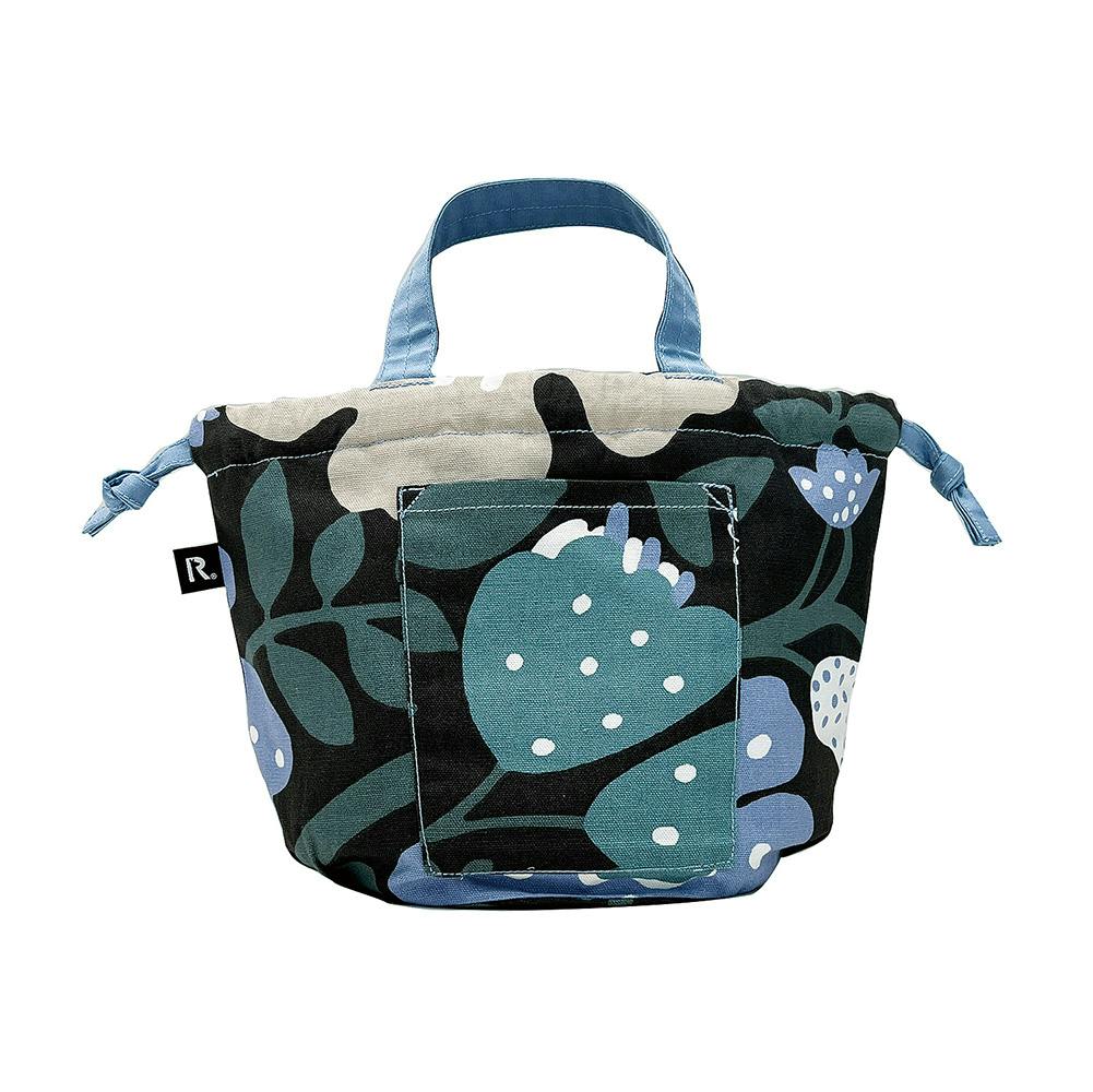 NORDISKA TYGER × ROOTOTE / "BLÅ FÅGEL" Drawstring TOTE / 643902