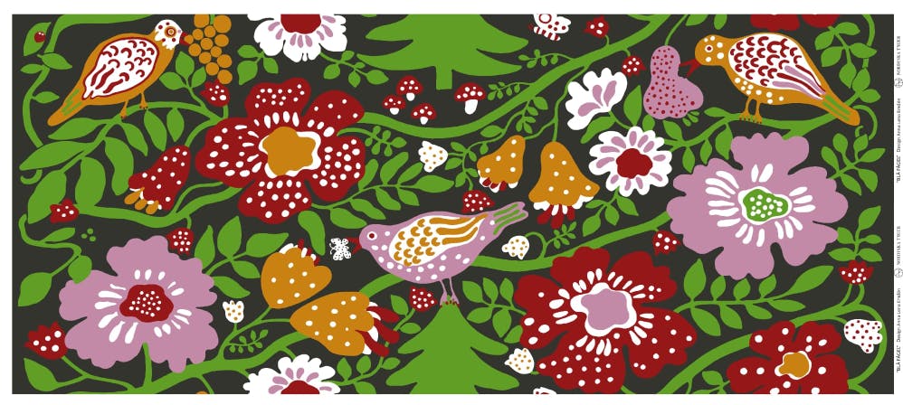 NORDISKA TYGER × ROOTOTE / "BLÅ FÅGEL" Wine  / 644201