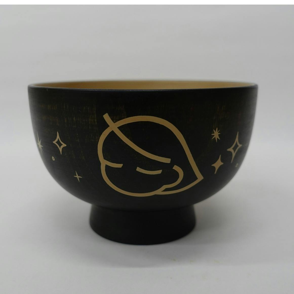 内塗り小汁椀-黒-