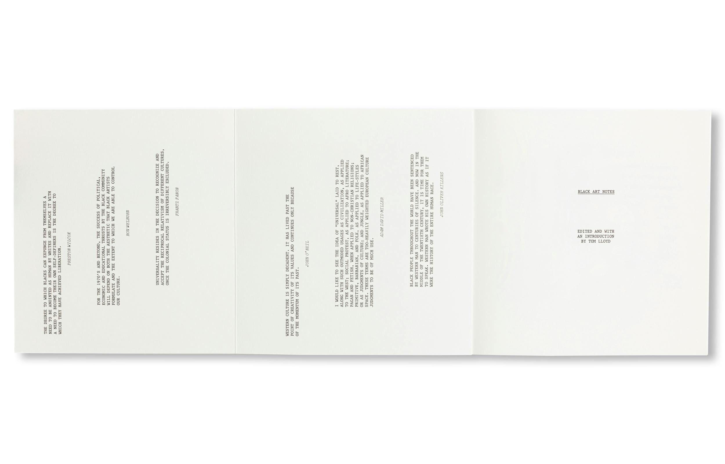 BLACK ART NOTES [SECOND PRINTING]