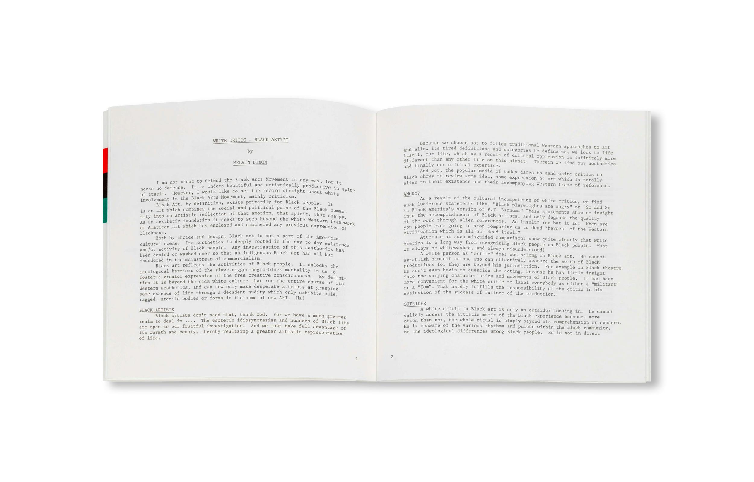 BLACK ART NOTES [SECOND PRINTING]