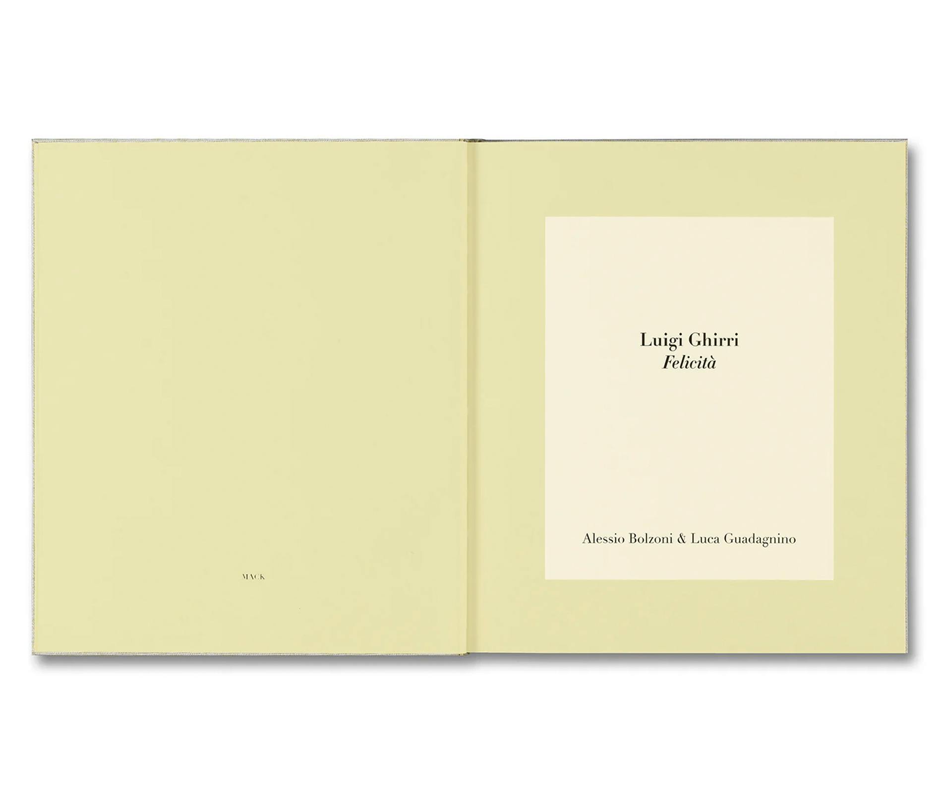 LUIGI GHIRRI FELICITÀ