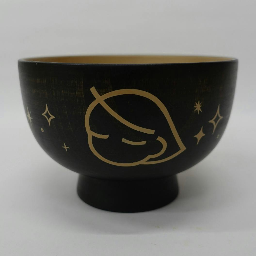 内塗り小汁椀-黒-