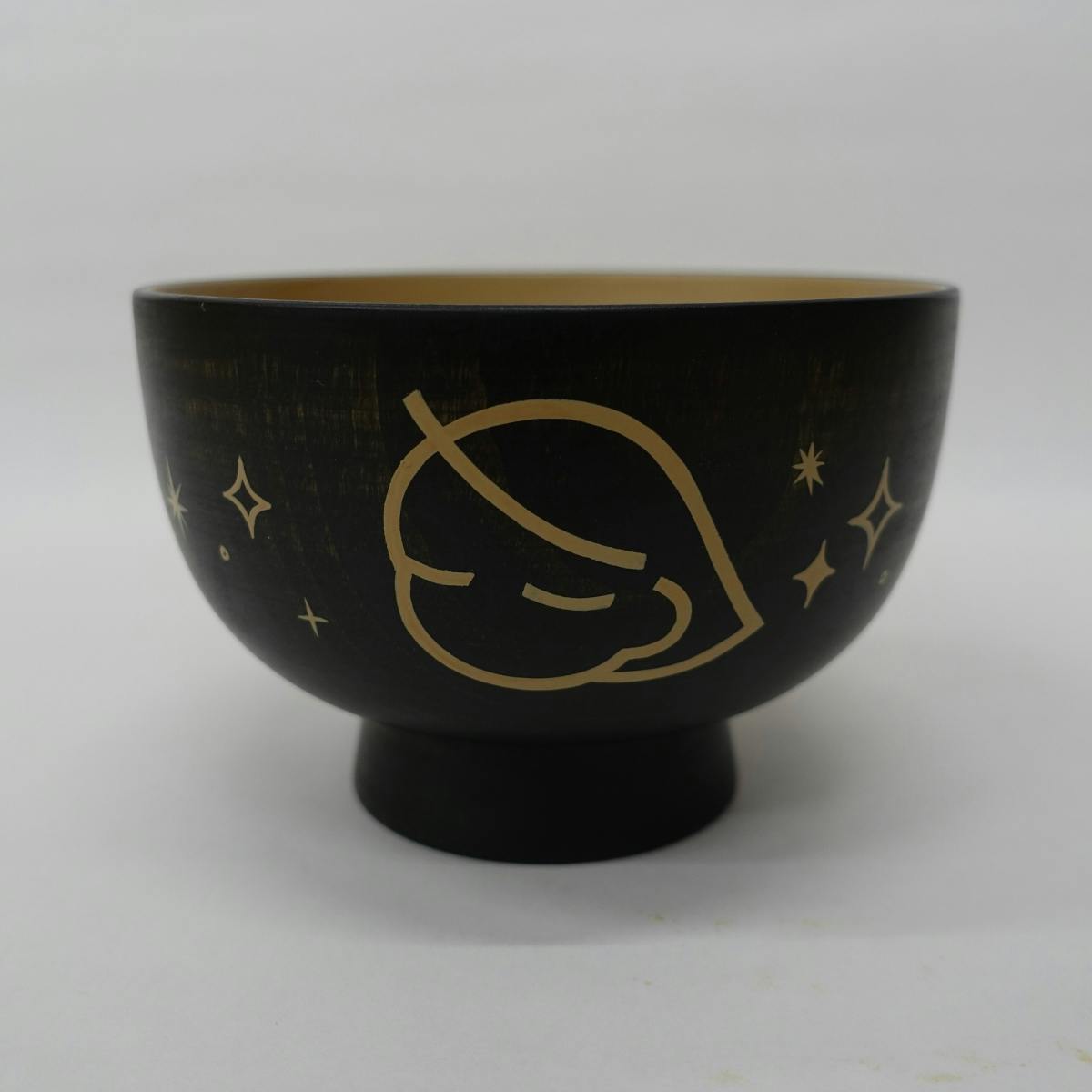 内塗り小汁椀-黒-