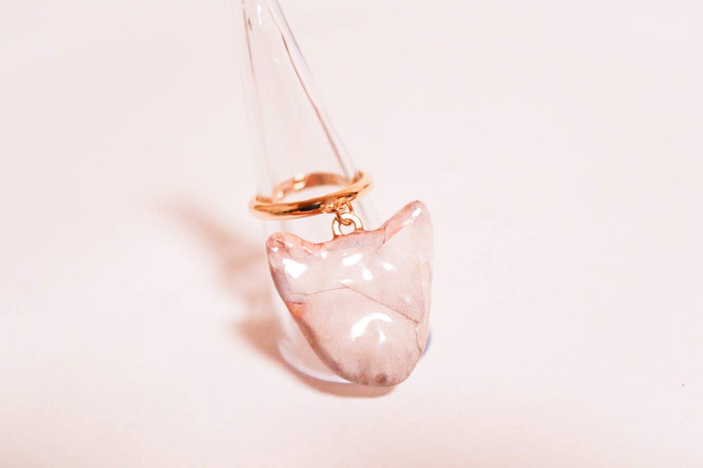 立体犬チャーム リングD